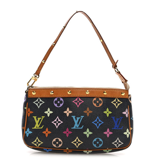 Monogram Multicolor Pochette Accessories Black