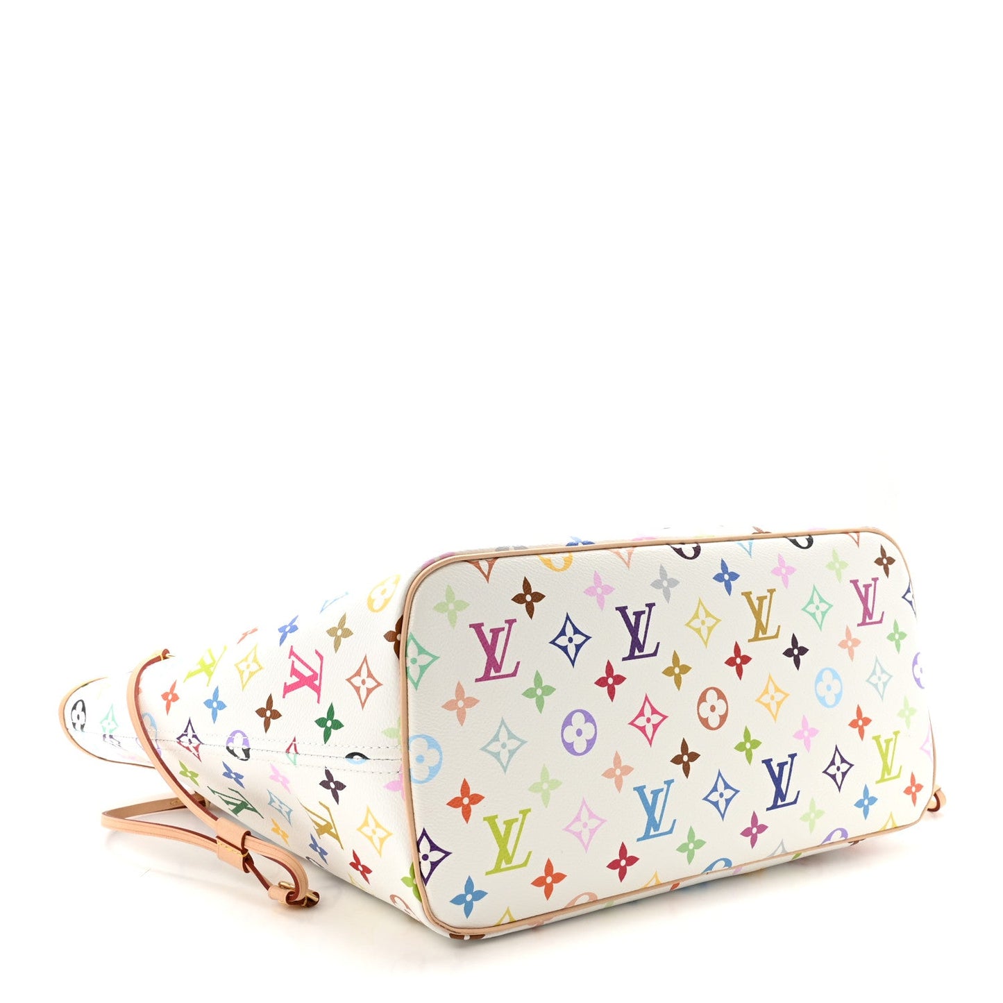 LV X TM Monogram Multicolor Neverfull MM White