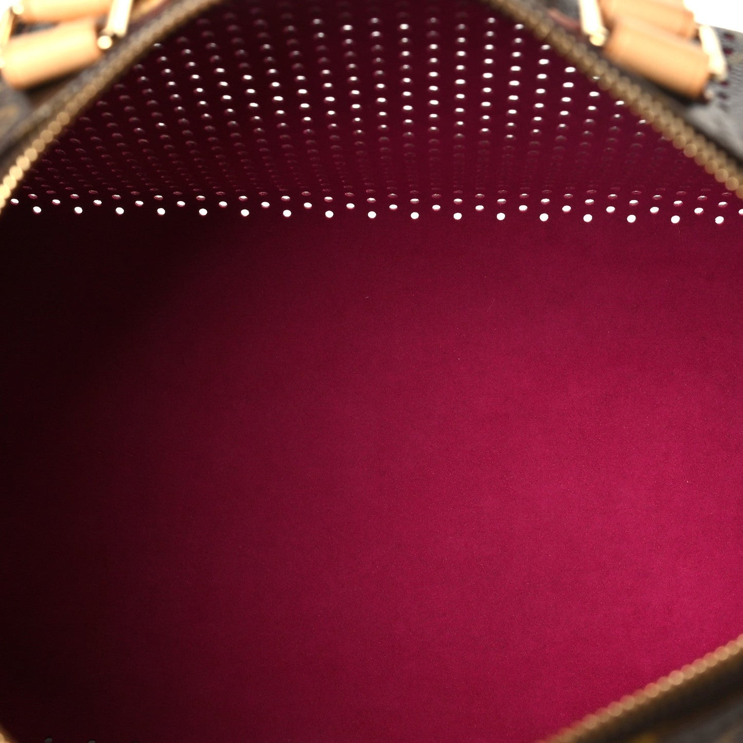 Monogram Perforated Speedy 30 Fuchsia