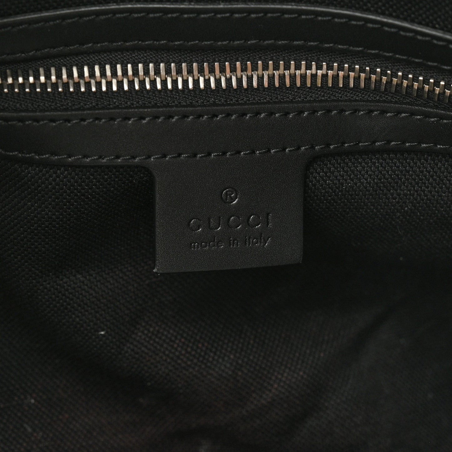 Soft GG Supreme Monogram Appia Calfskin Web Large Carry On Duffle Bag Black Grey