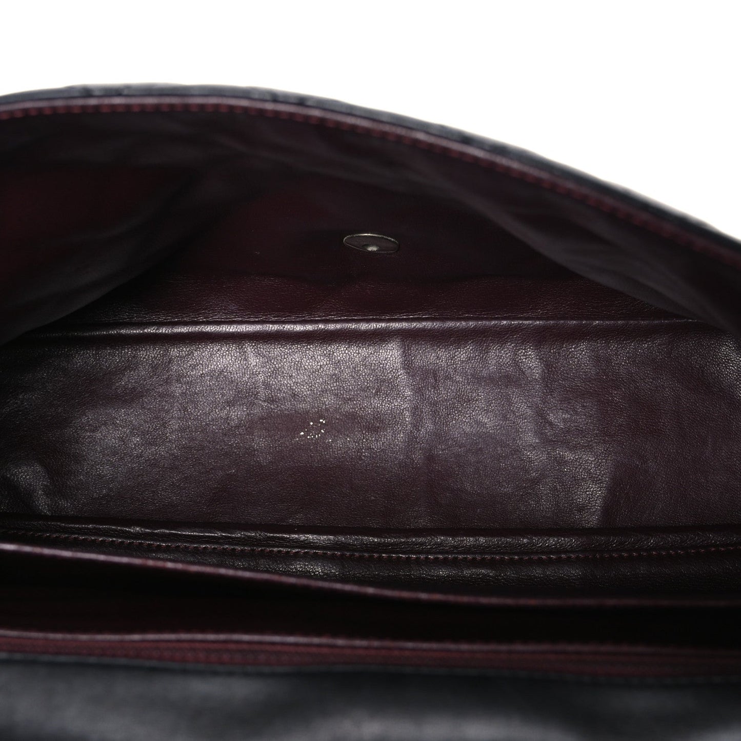 Lambskin Quilted Maxi Double Flap Black