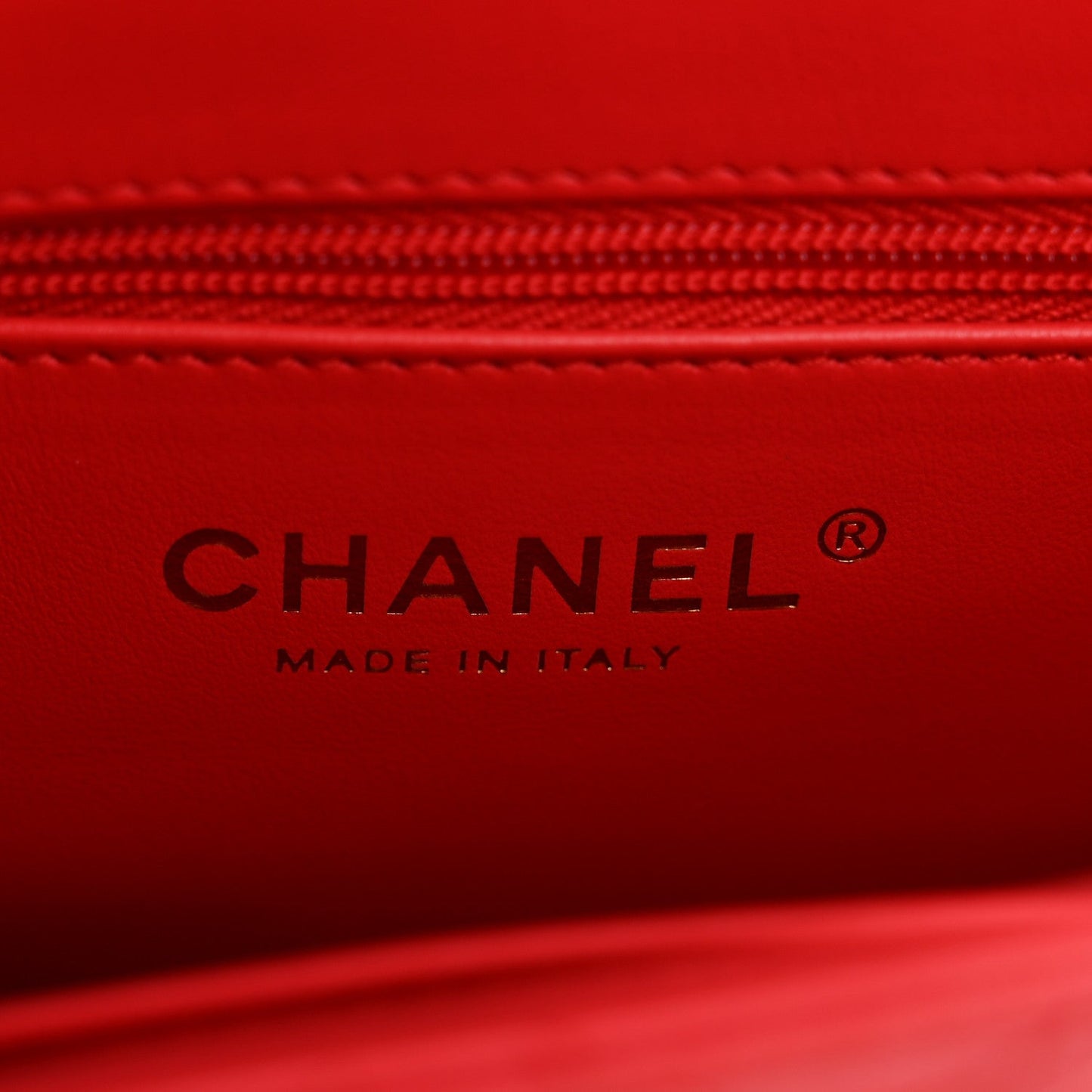 Shiny Aged Calfskin Quilted Nano Kelly Shopper Red
