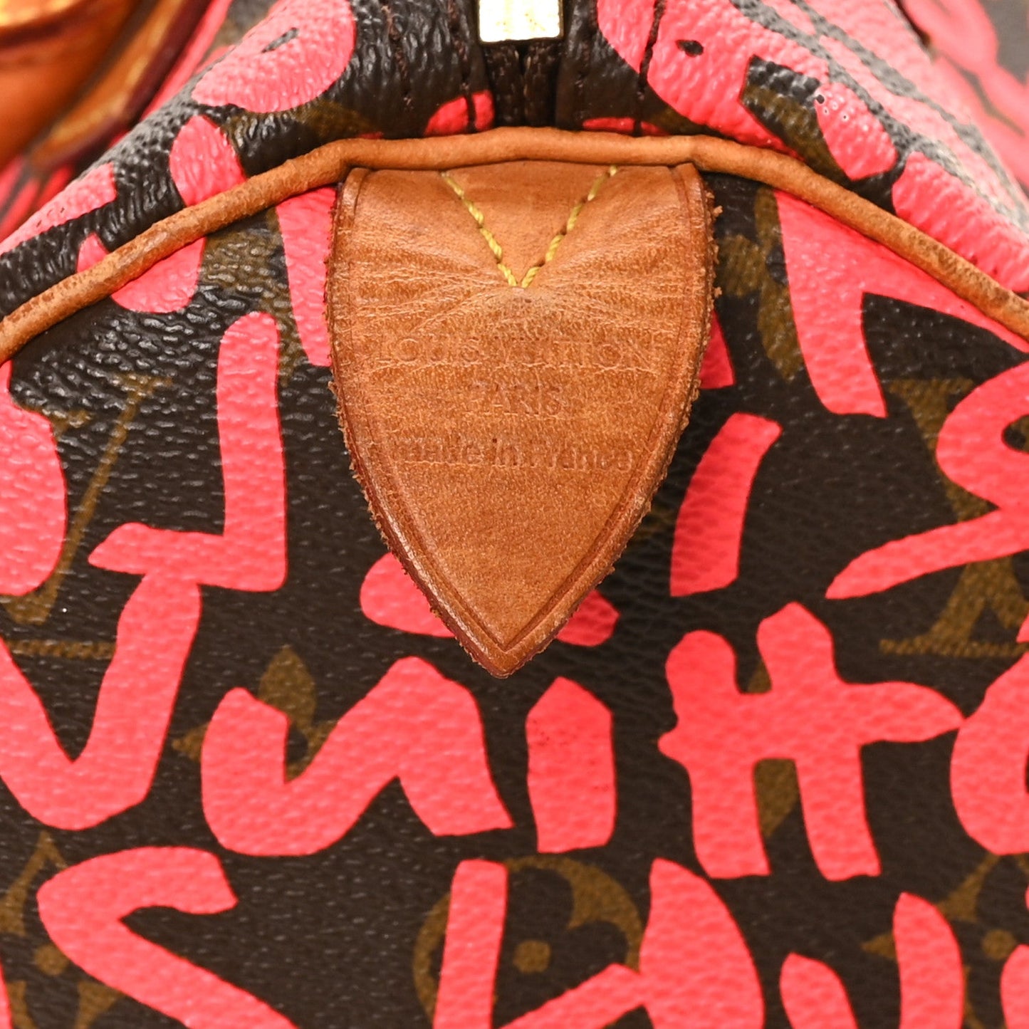 Monogram Graffiti Speedy 30 Fuchsia