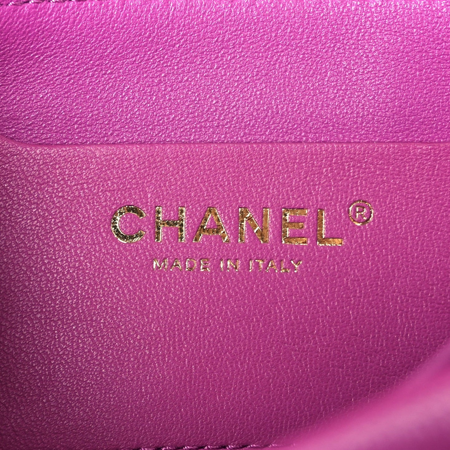 Caviar Quilted Mini Top Handle Flap Dark Pink