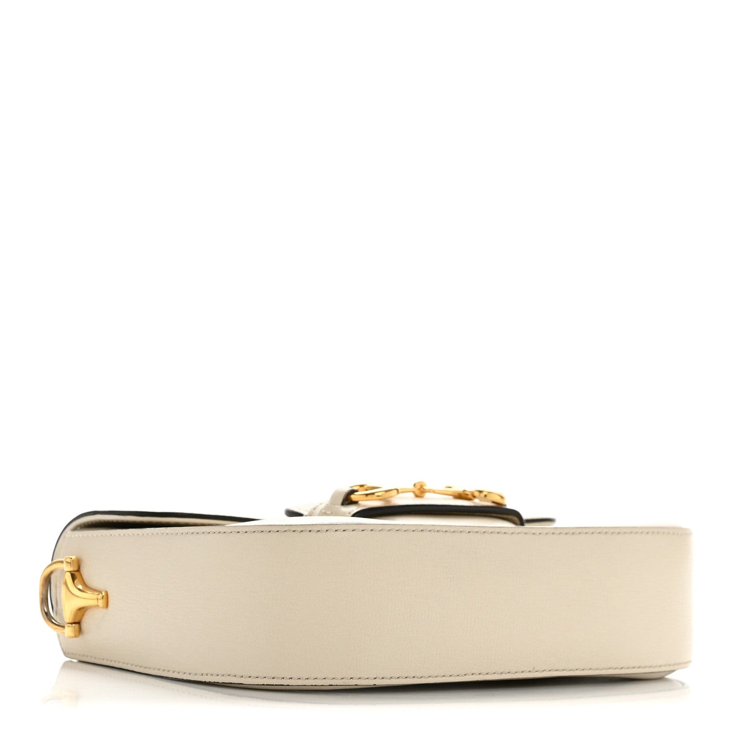 Azalea Calfskin Horsebit 1955 Shoulder Bag Mystic White