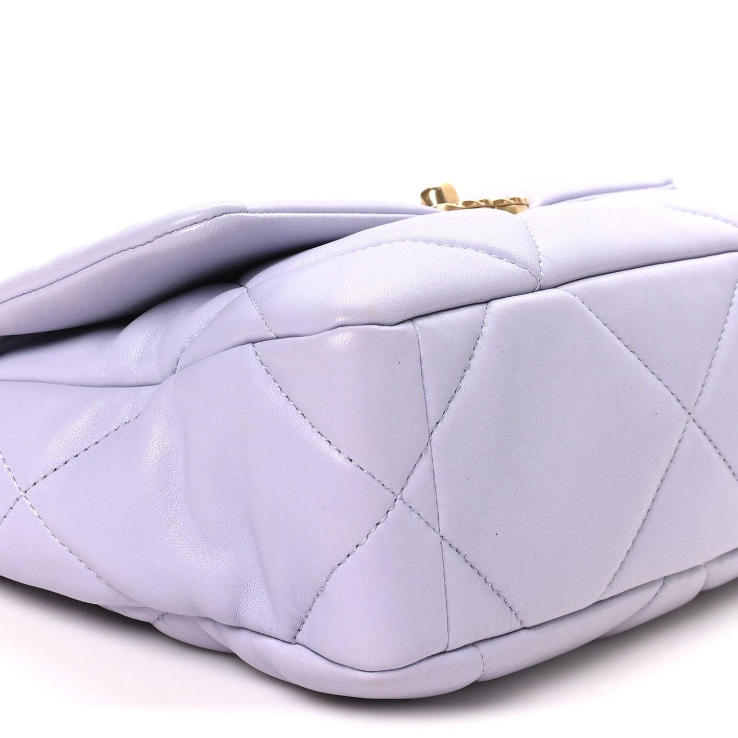 Lambskin Quilted Medium Chanel 19 Flap Light Purple