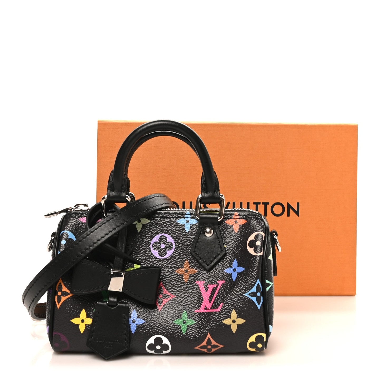LV X TM Monogram Multicolor Nano Speedy Black