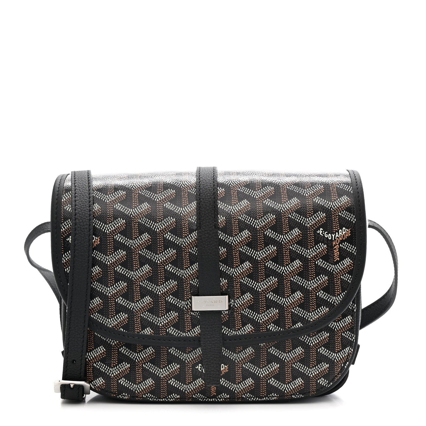 Goyardine Belvedere II PM Messenger Bag Black