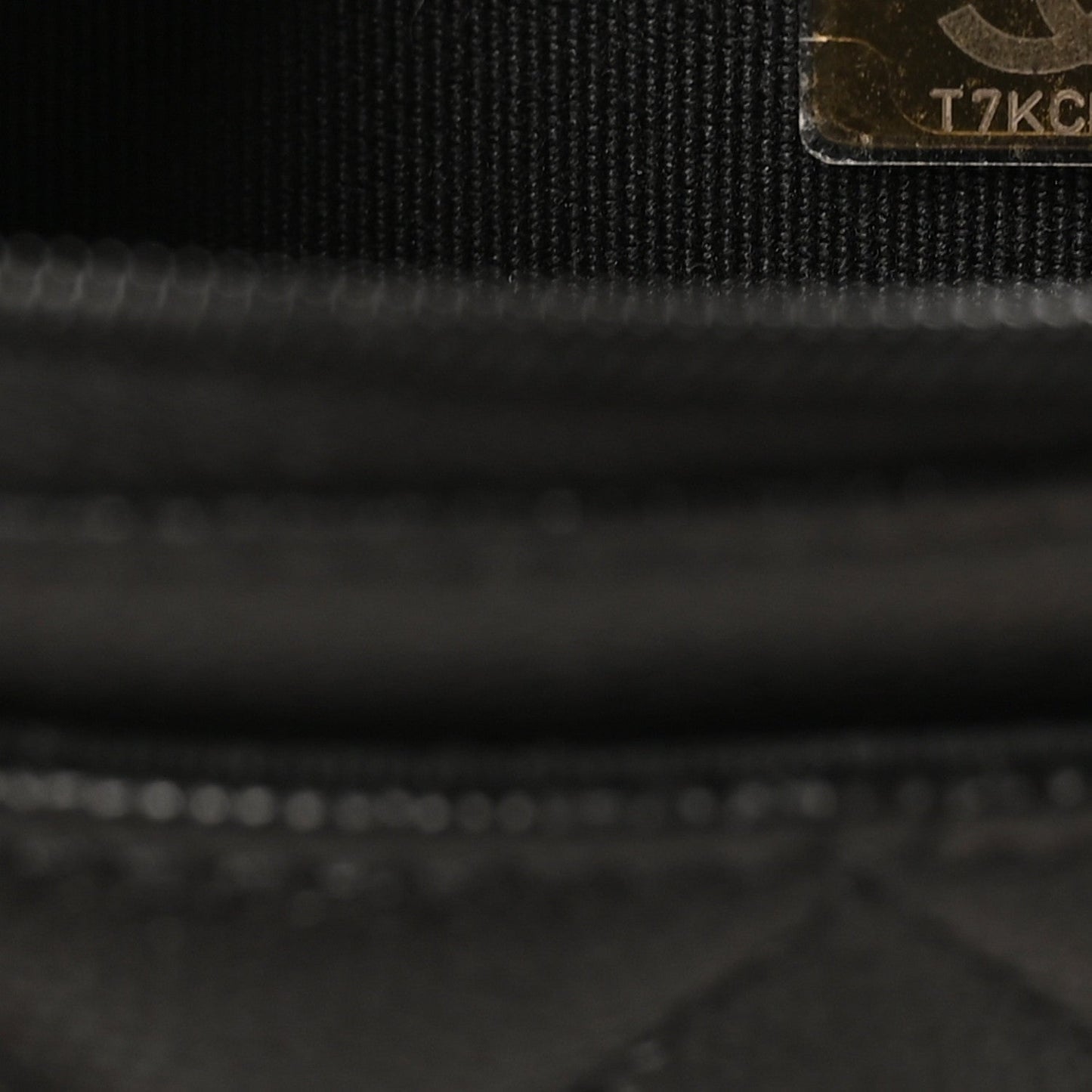 Caviar Quilted Camellia Wallet On Chain WOC Black