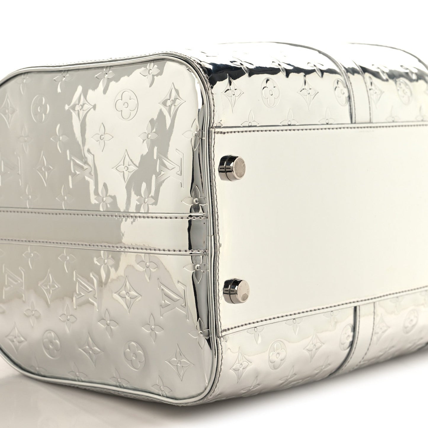 Monogram Mirror Keepall Bandouliere 45 Silver