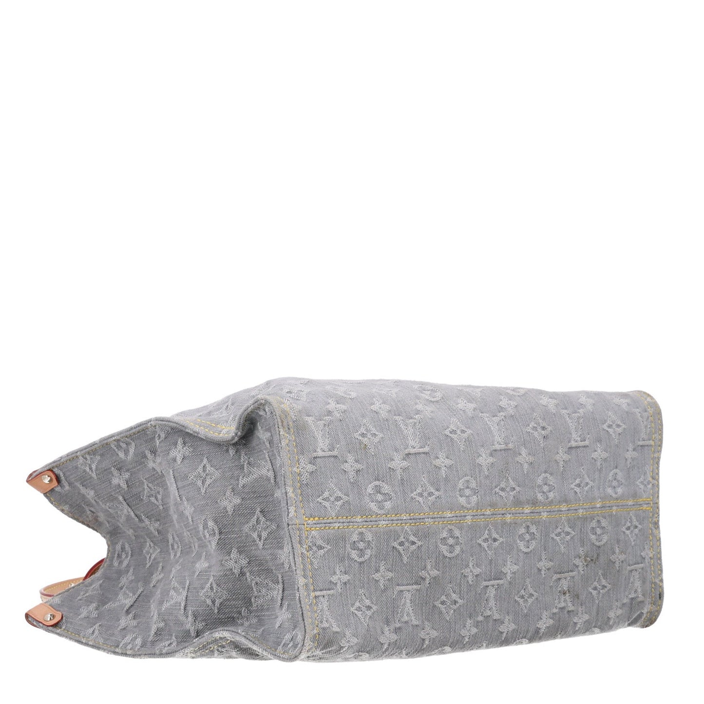 Monogram Denim Onthego MM Washed Grey