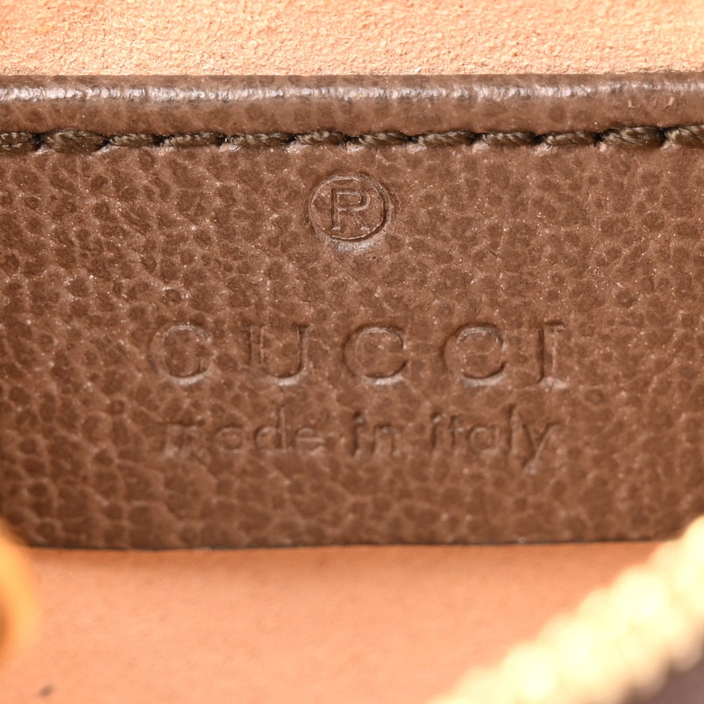 GG Supreme Monogram Web Ophidia Key Case Beige New Acero