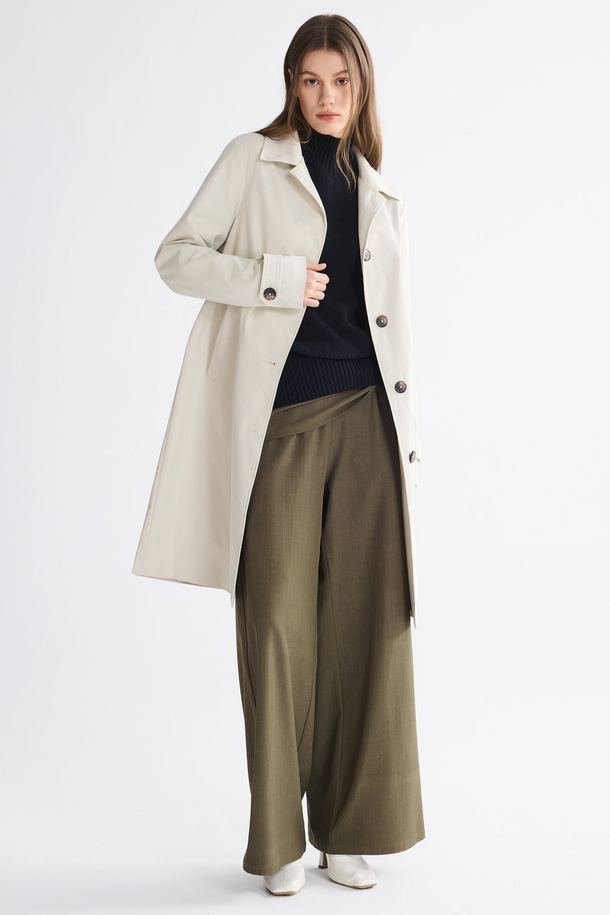 Single-Breasted Trench Coat