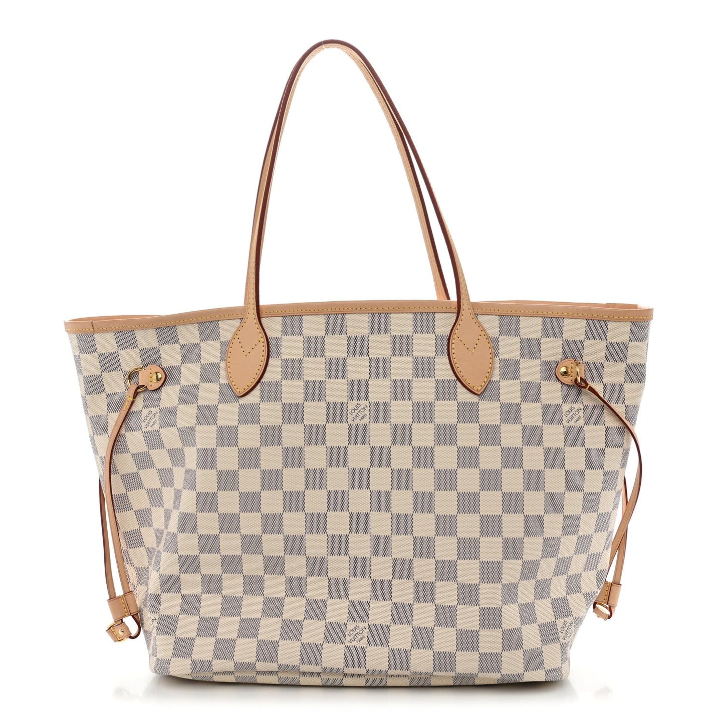 Damier Azur Neo Neverfull MM Rose Ballerine