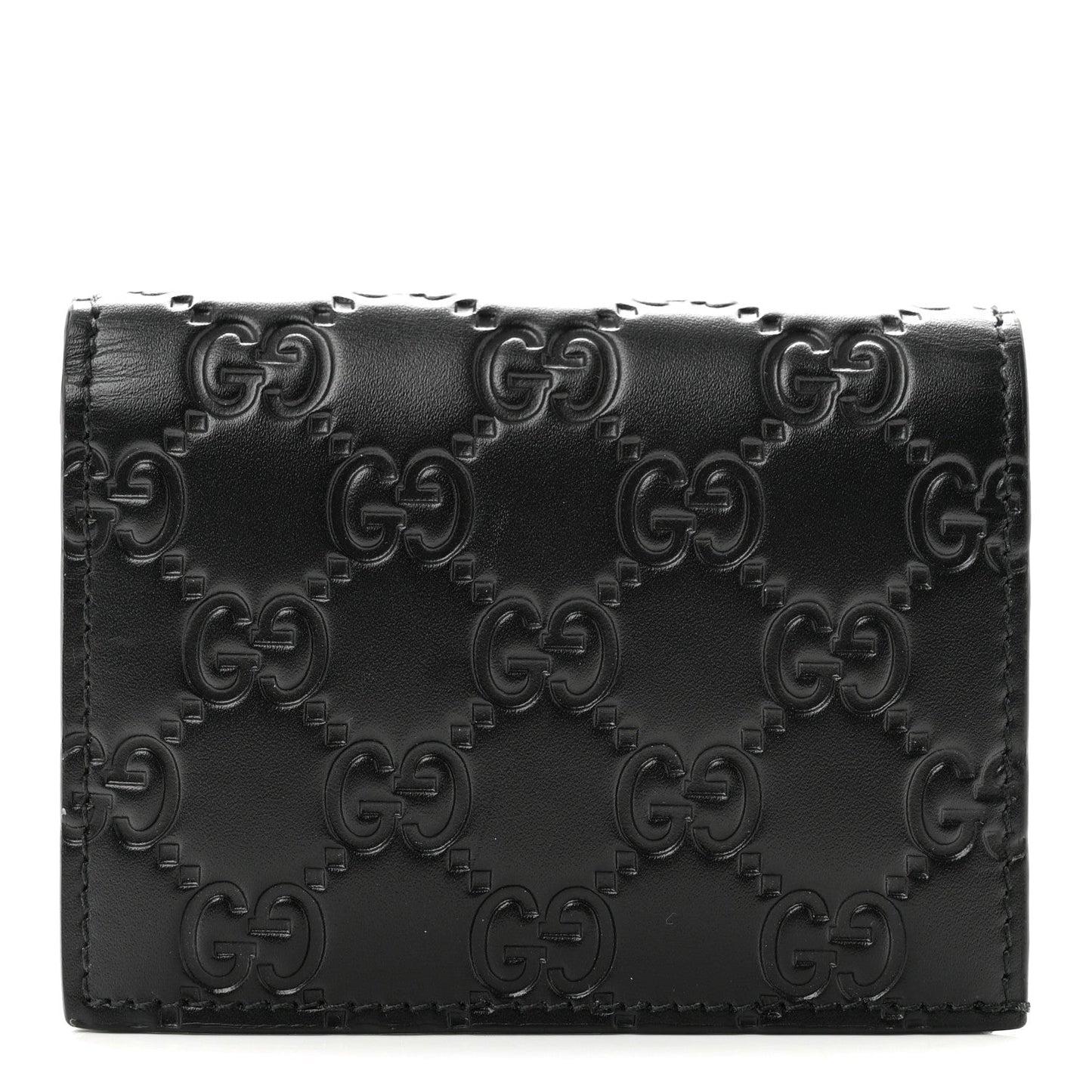 Guccissima Card Case Wallet Black