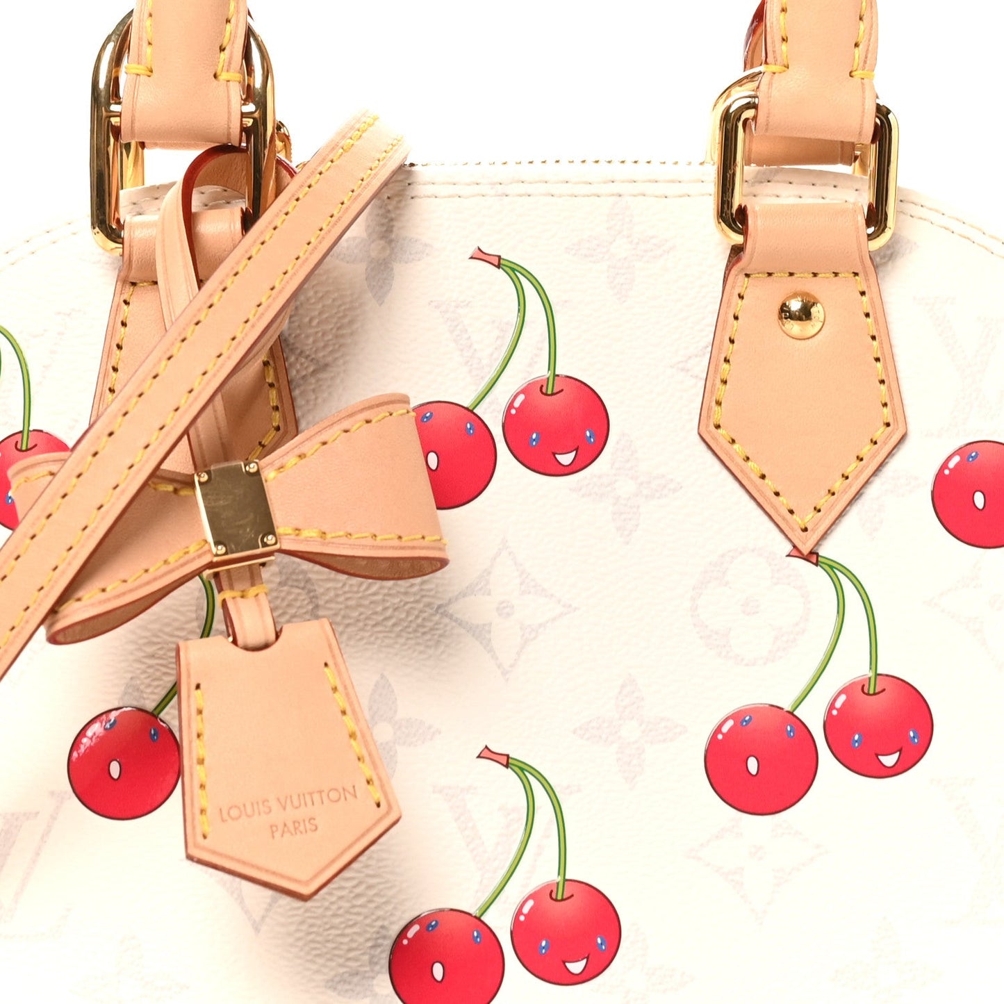LV X TM Monogram Cerises Alma BB White