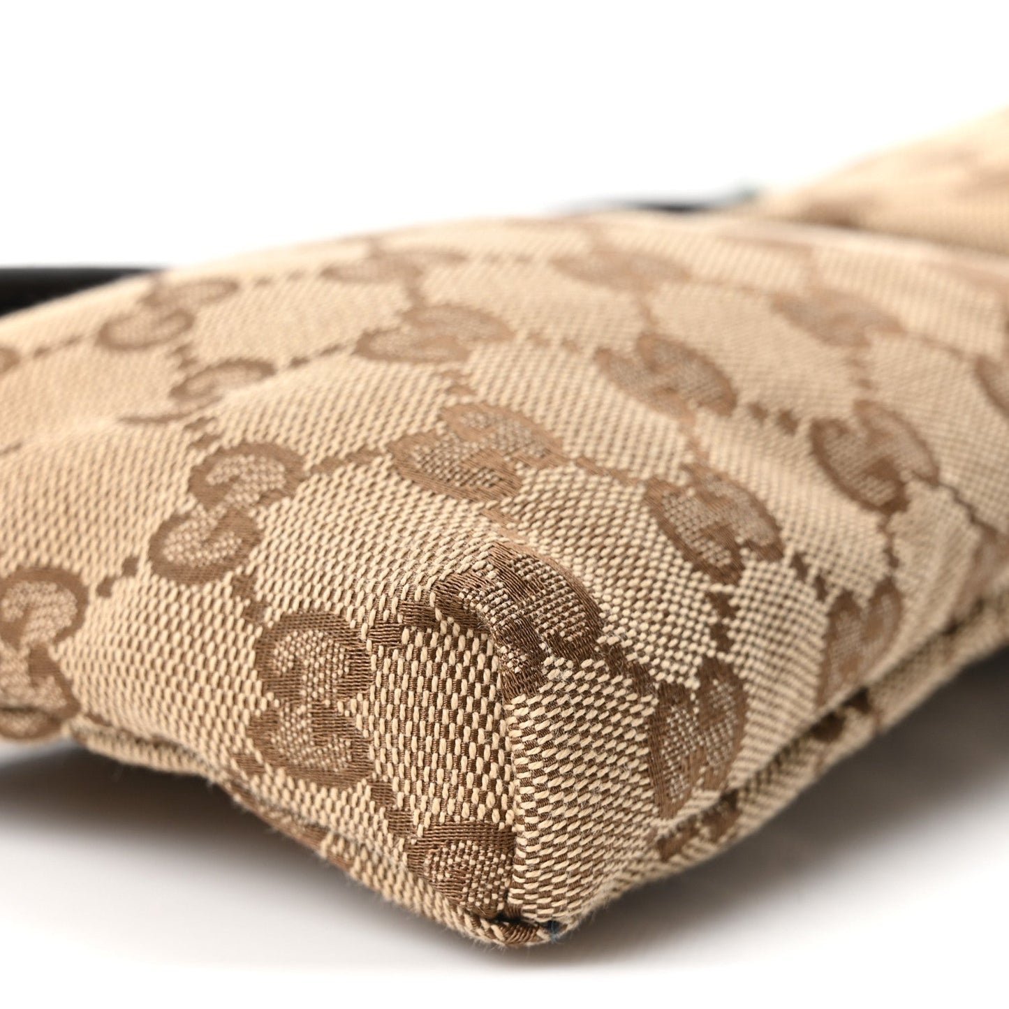 Monogram Web Belt Bag Dark Brown