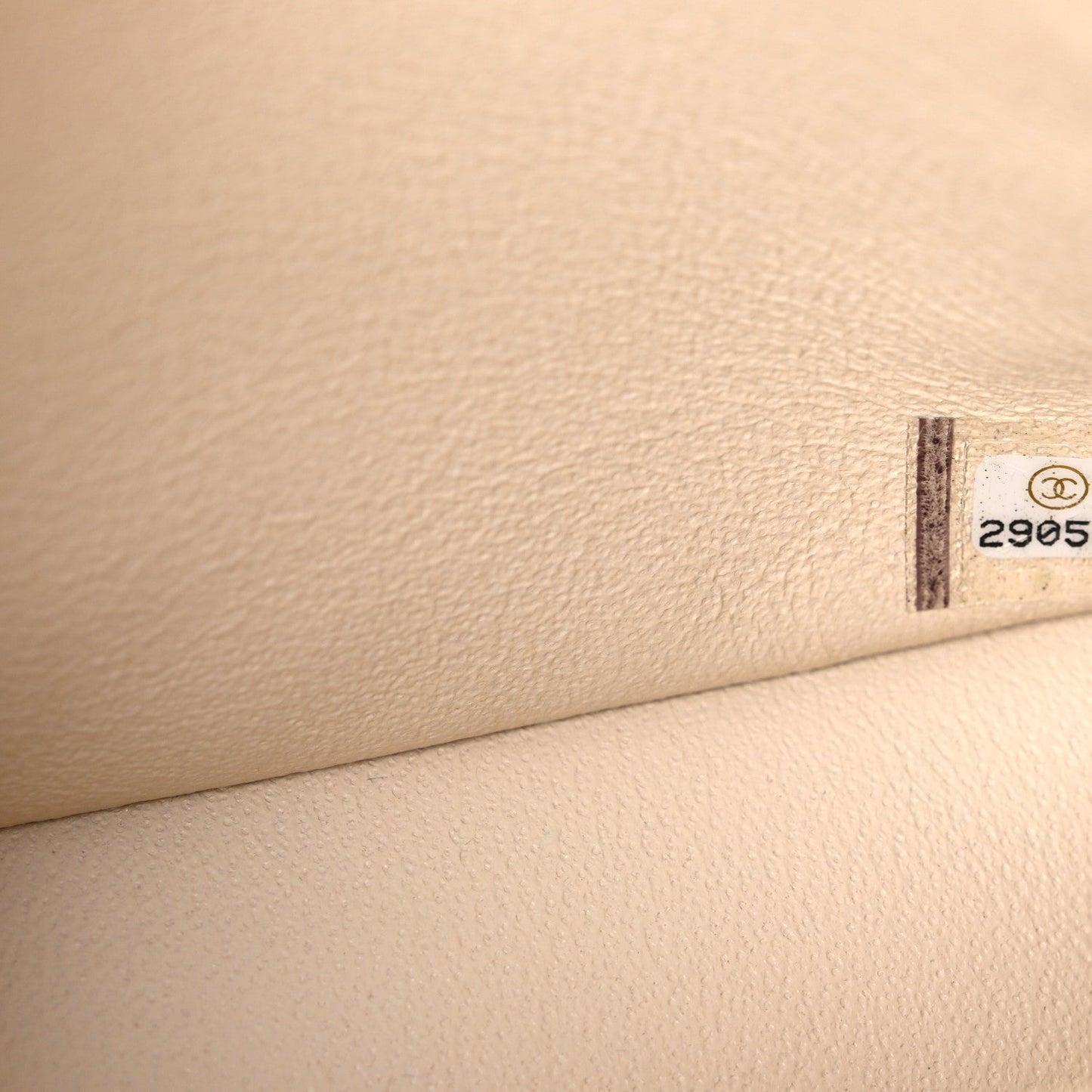 Caviar Quilted Small Double Flap Light Beige
