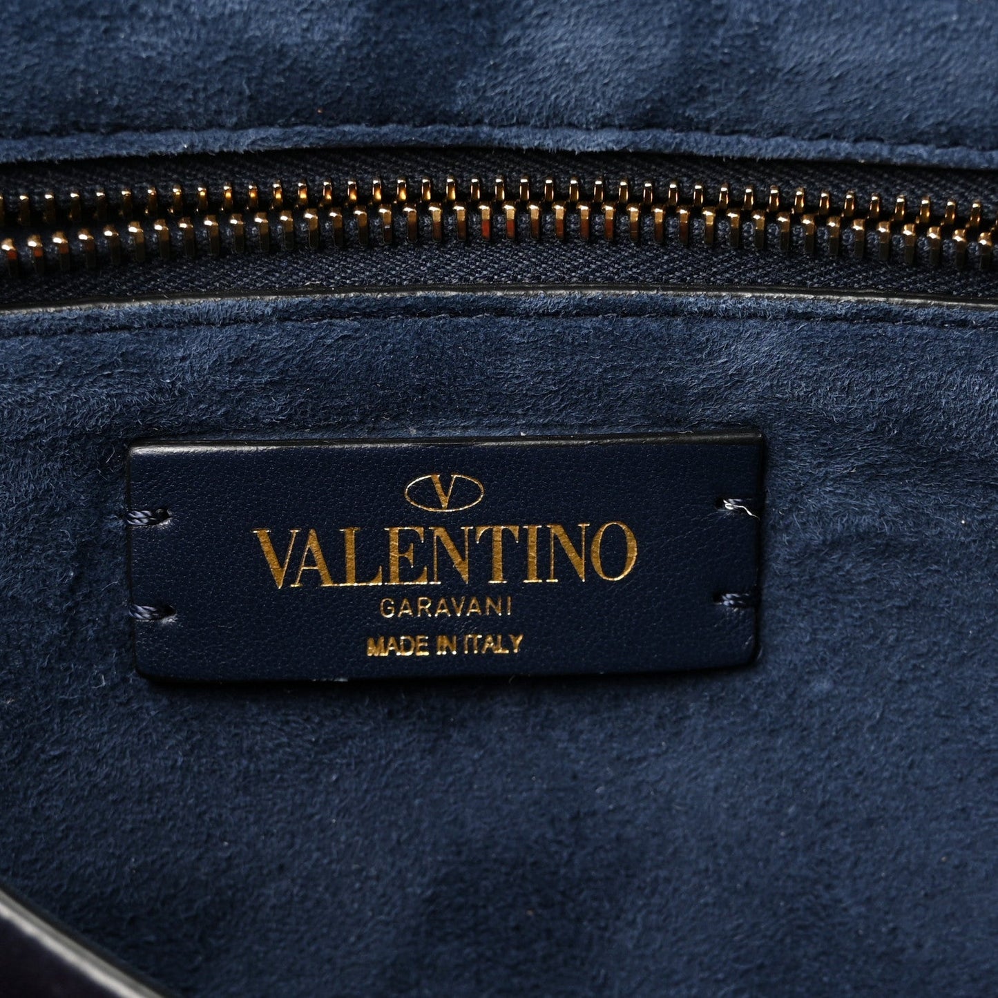 Cashmere Large Roman Stud Shoulder Bag Marine