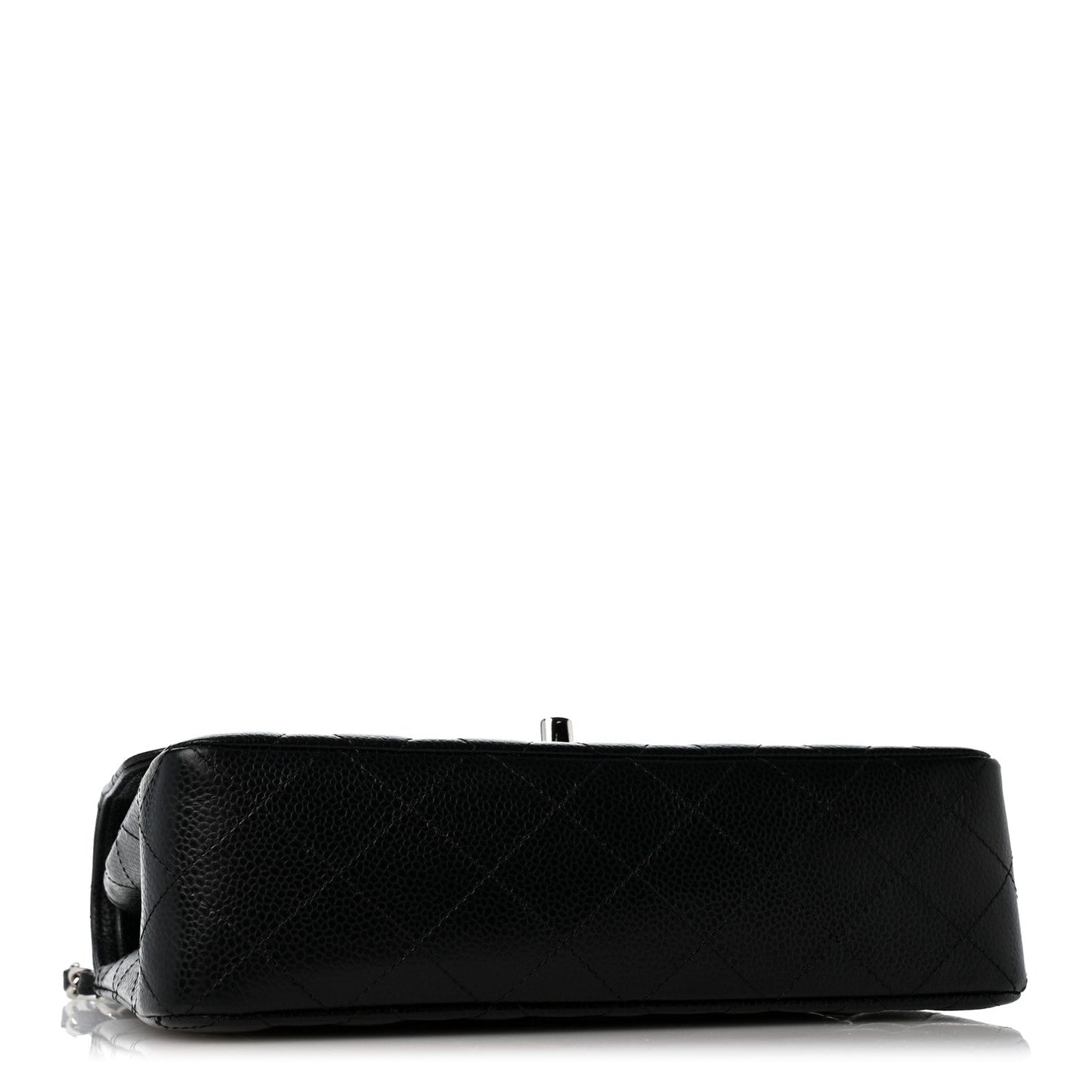 Caviar Quilted Small Double Flap Black