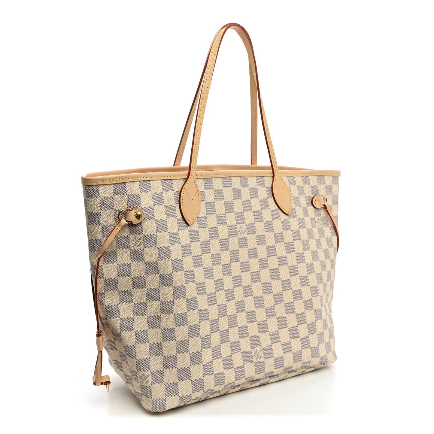 Damier Azur Neo Neverfull MM Rose Ballerine