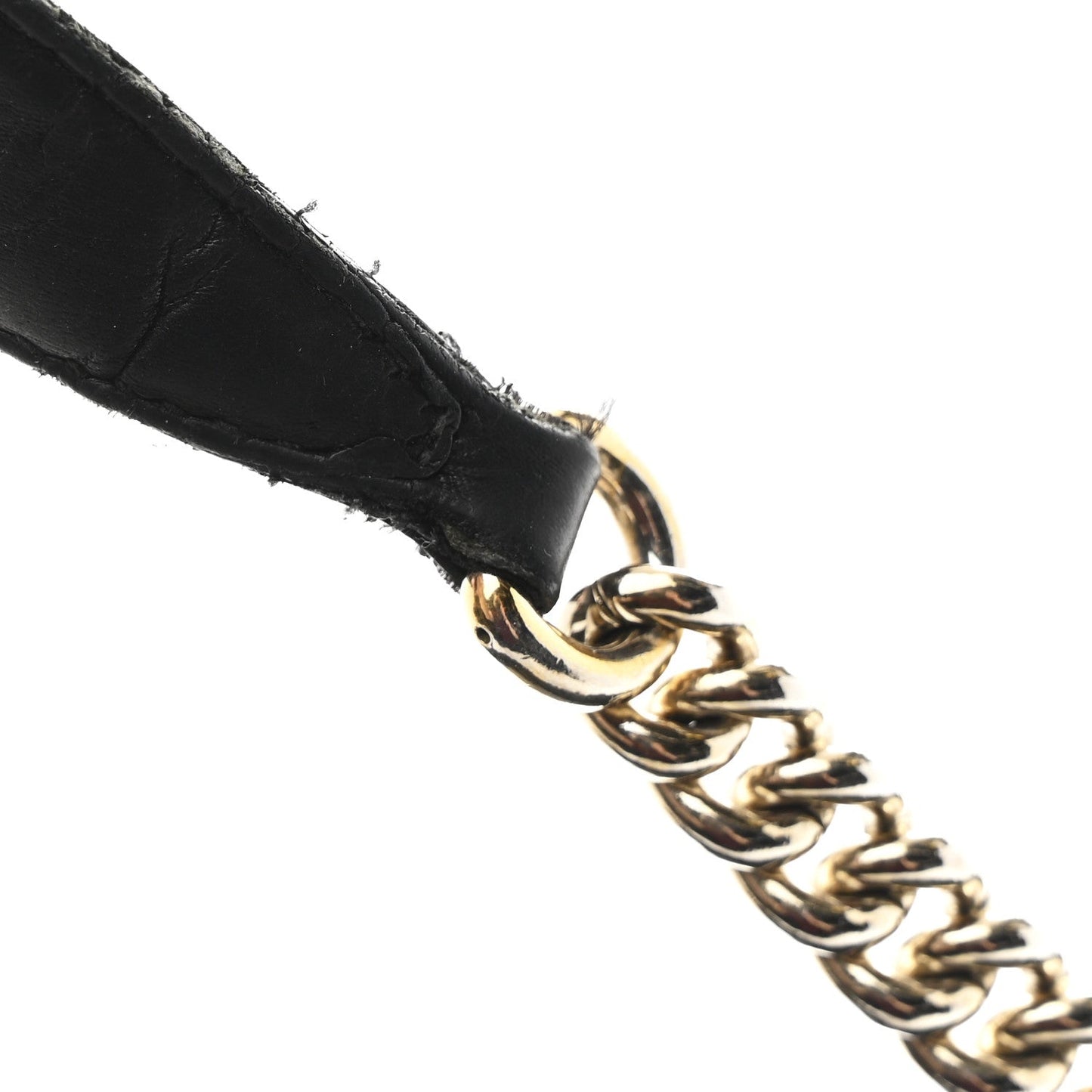Pebbled Calfskin Medium Soho Chain Shoulder Bag Black