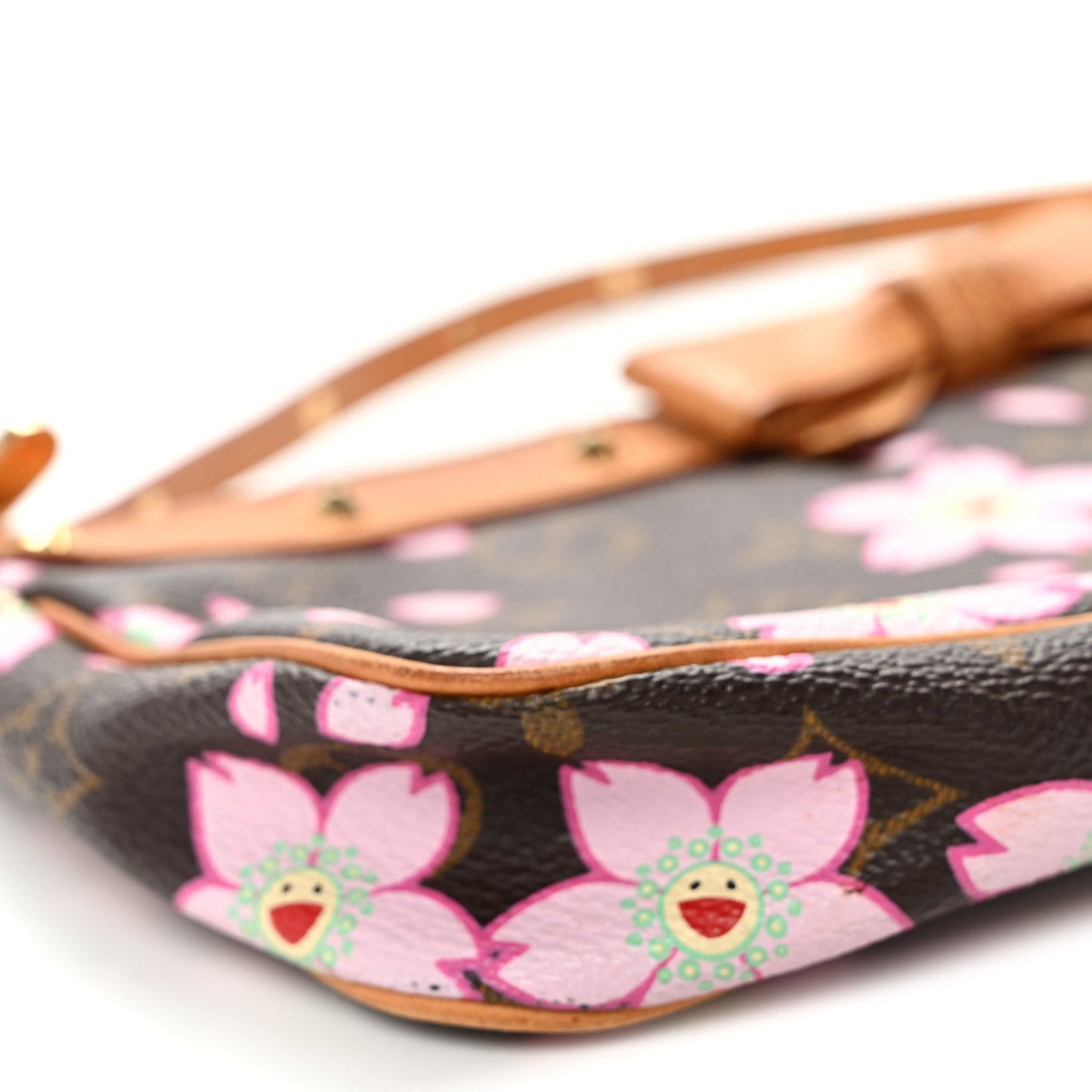 Monogram Cherry Blossom Pochette Accessories Brown