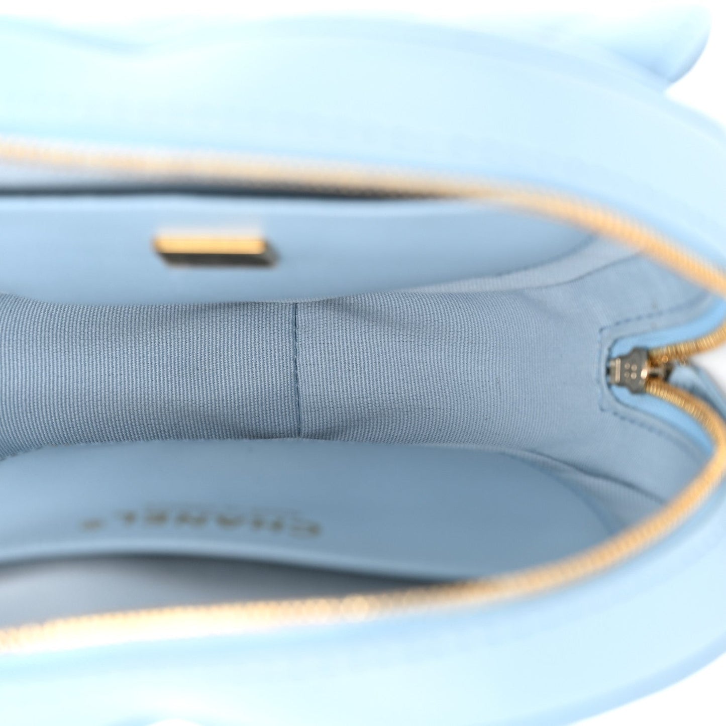 Lambskin Quilted CC In Love Heart Bag Light Blue