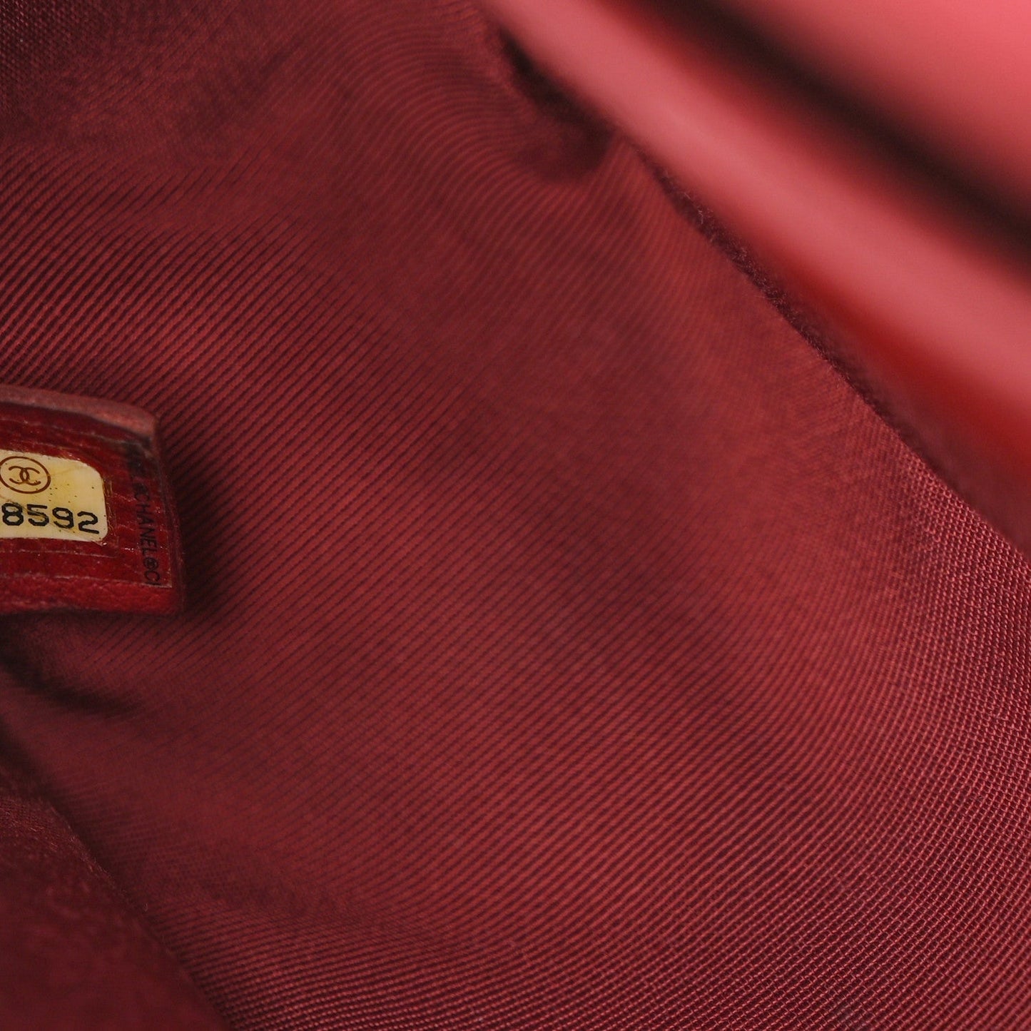 Caviar Quilted Medium Boy Flap Dark Red
