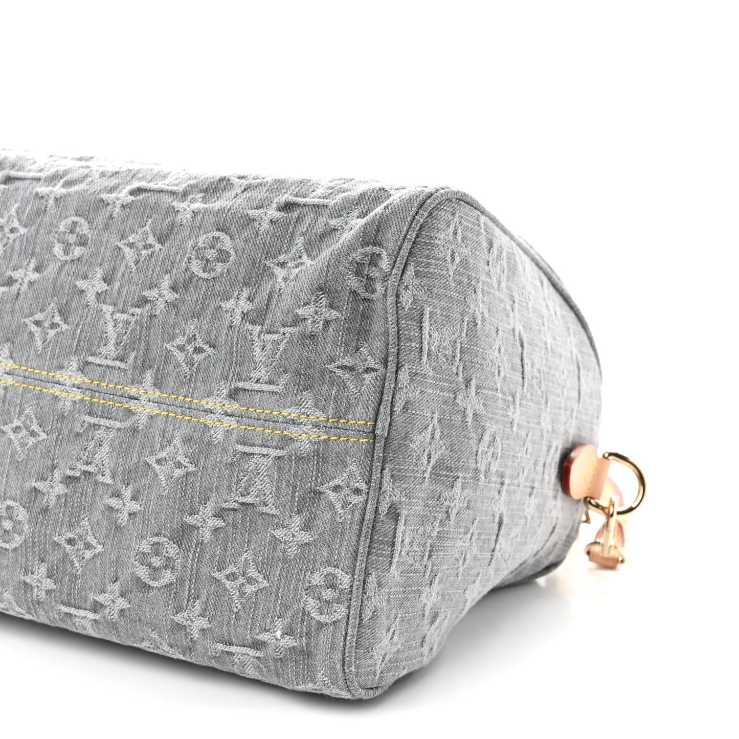 Monogram Denim Speedy Soft 30 Washed Gray