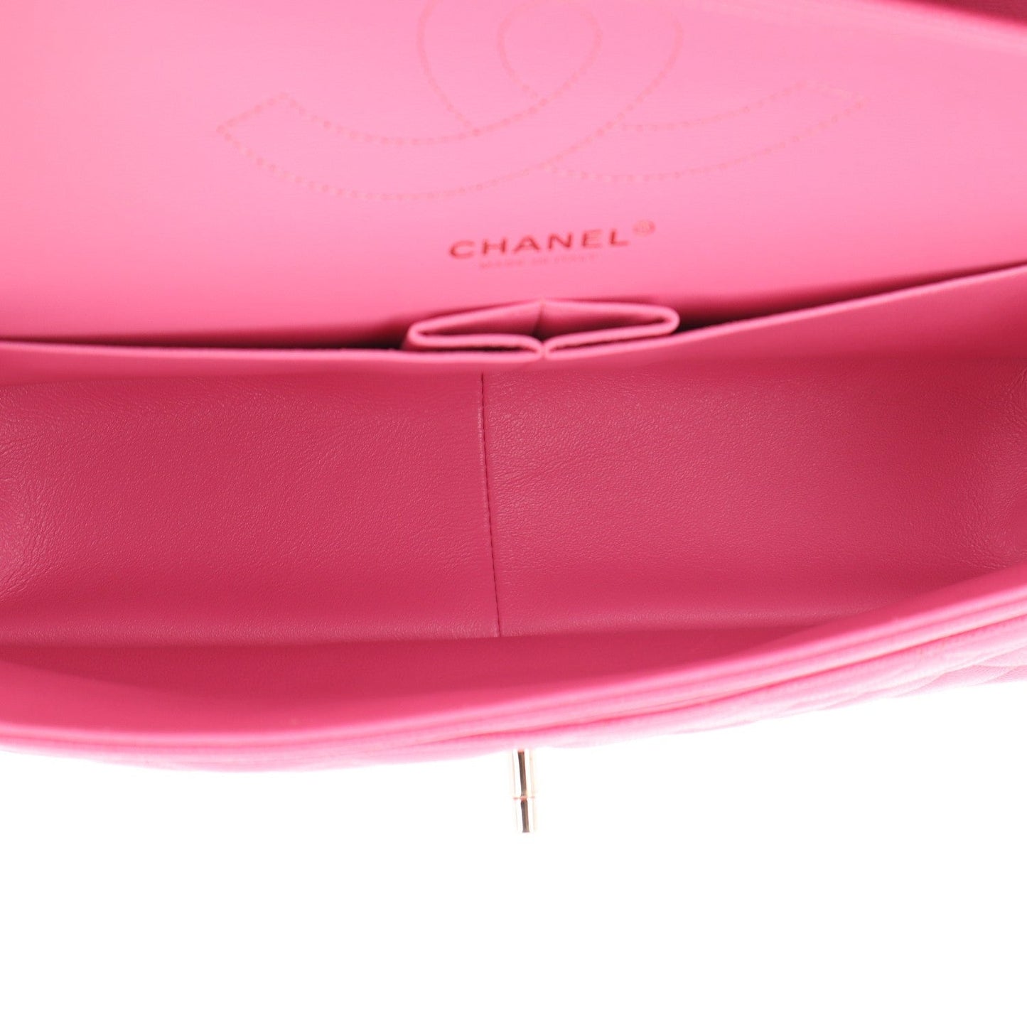 Caviar Quilted Jumbo Double Flap Pink