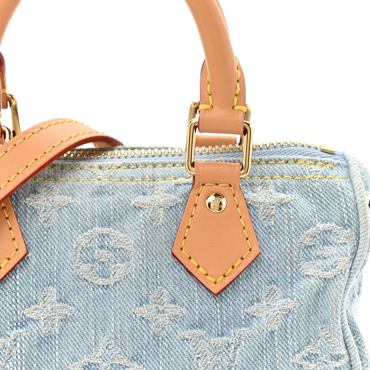Monogram Denim Nano Speedy Sky Blue