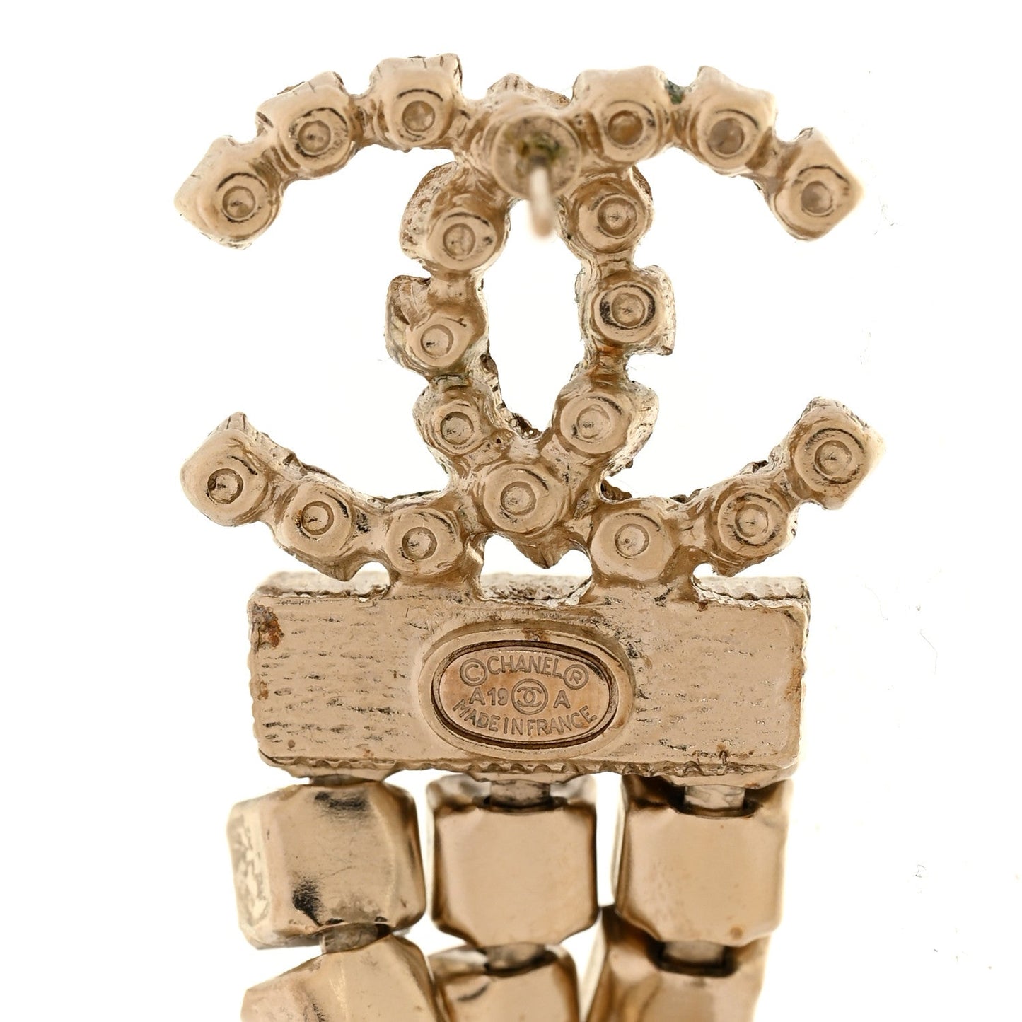 Baguette Crystal CC Drop Earrings Multi