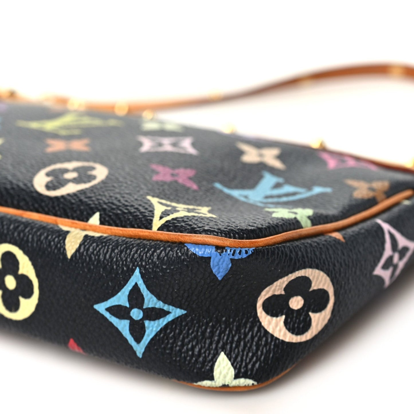 Monogram Multicolor Pochette Accessories Black
