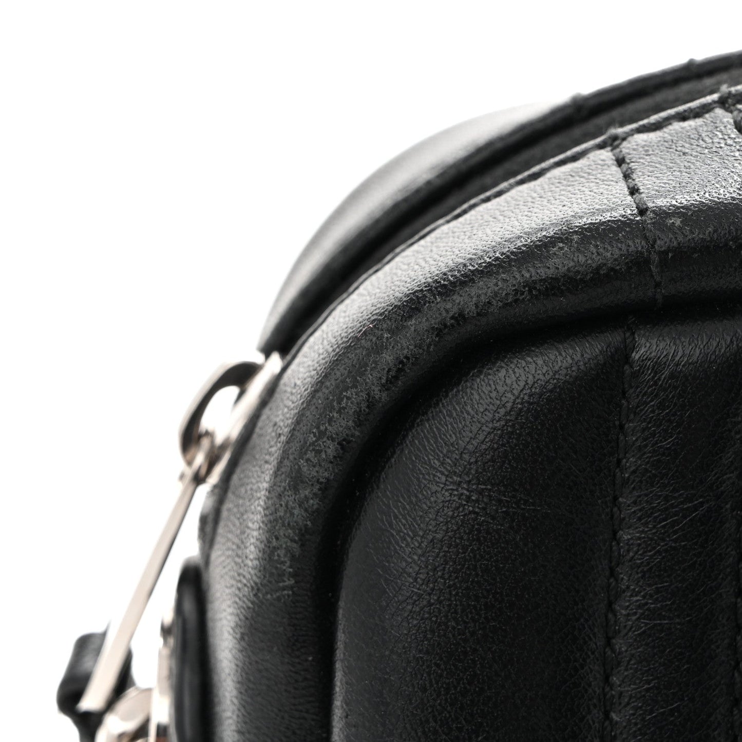 Calfskin Quilted Small Lola Camera Bag Black
