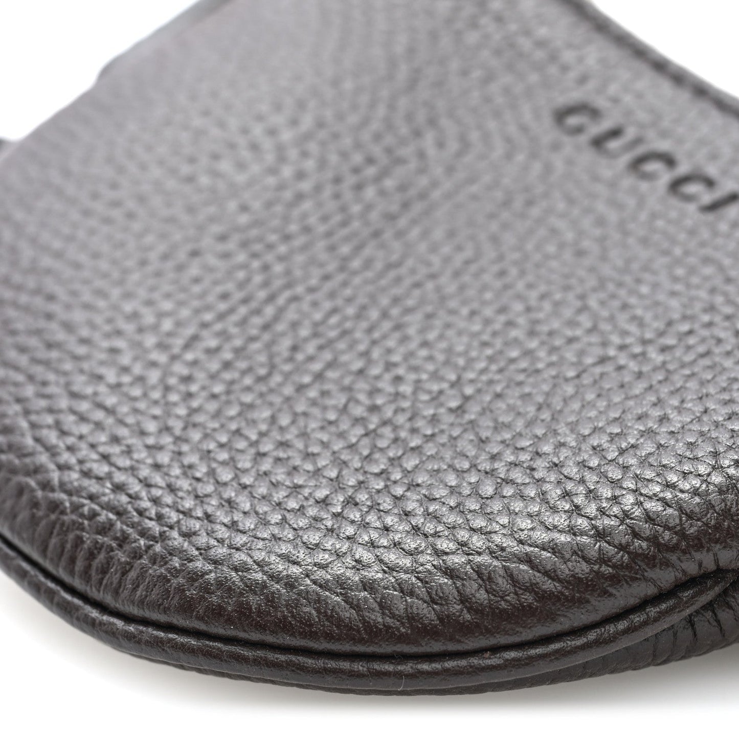 Pebbled Calfskin Mini B Shoudler Bag Brown