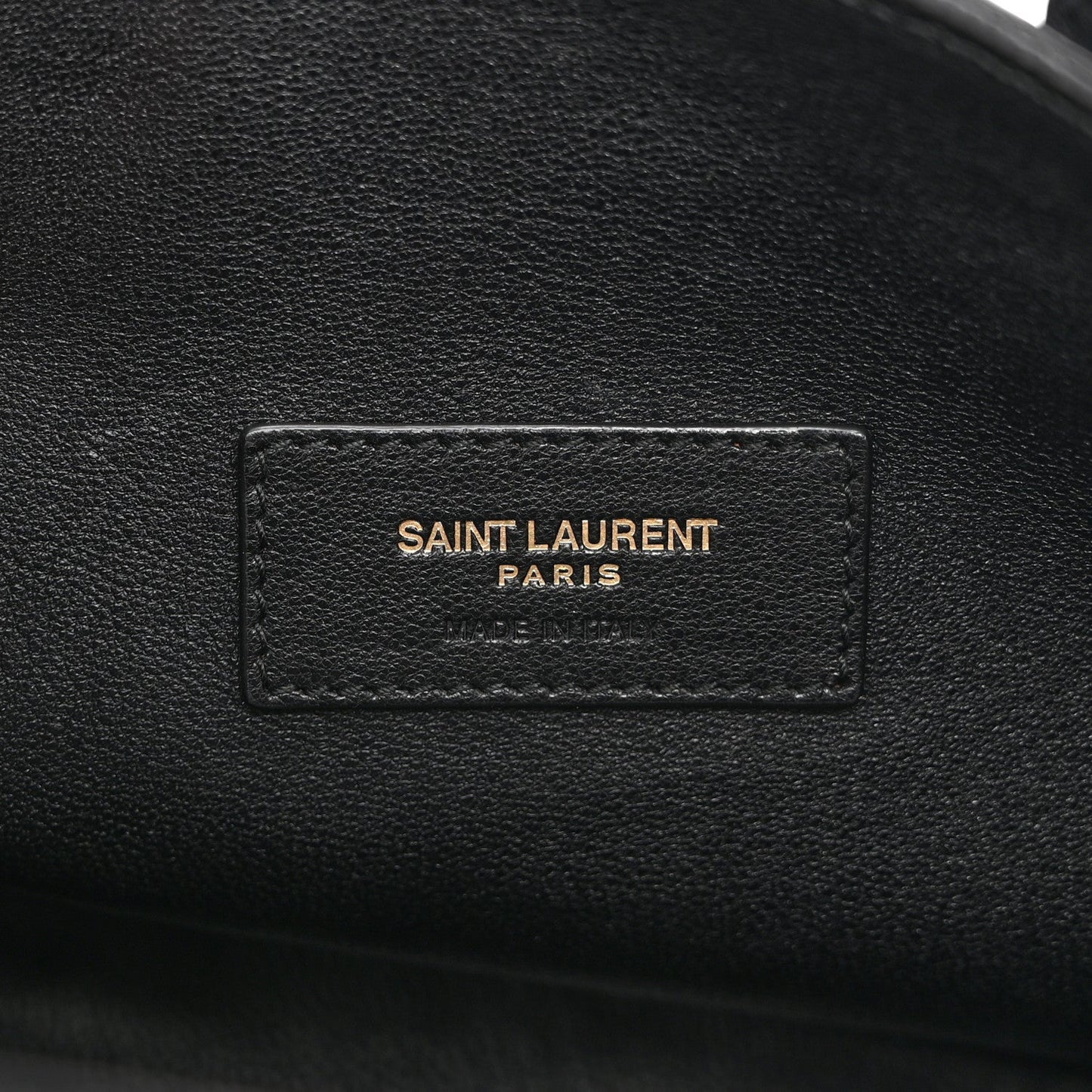 Calfskin Crocodile Embossed Paris Mini Toy Shopper Tote Black