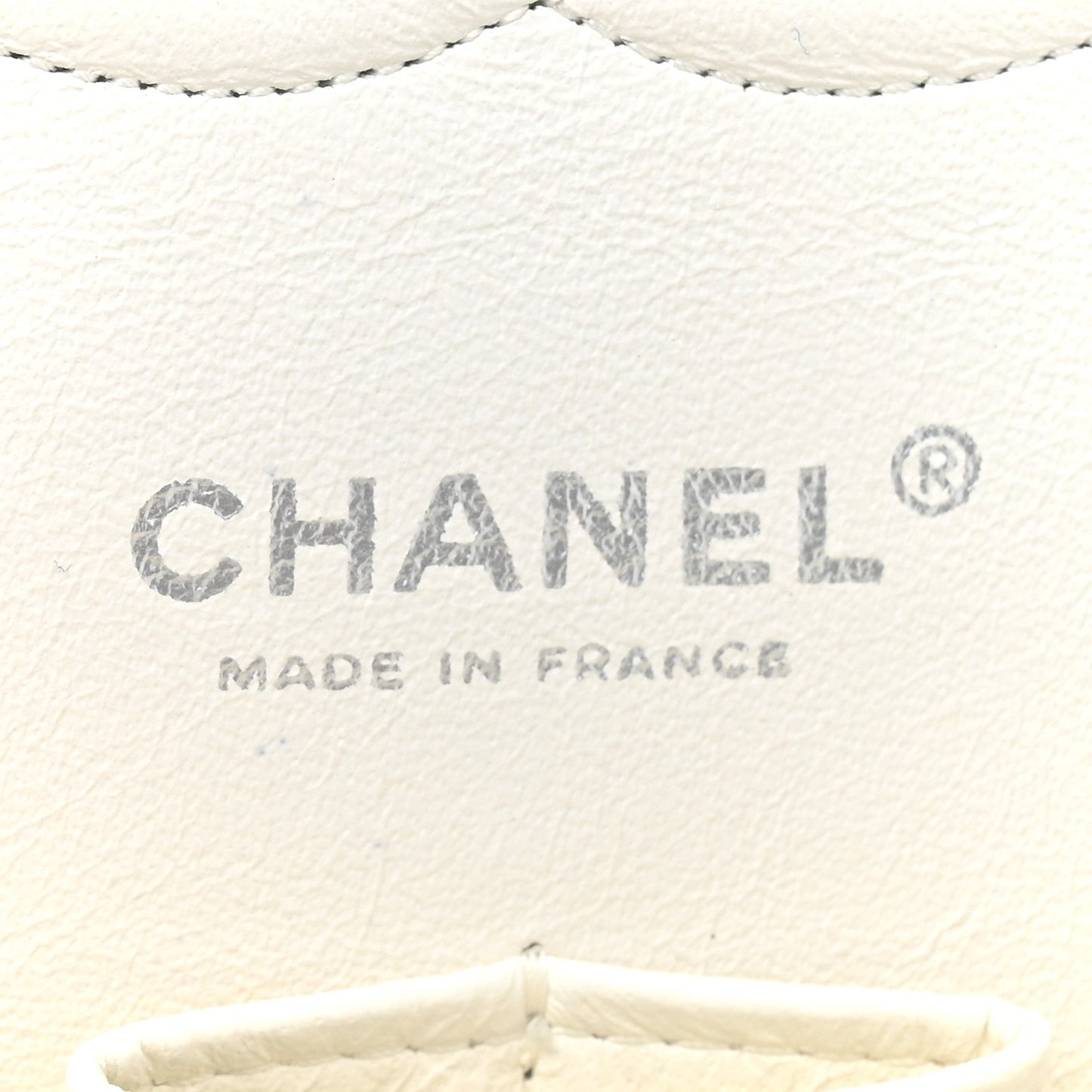 Caviar Quilted Medium Double Flap White
