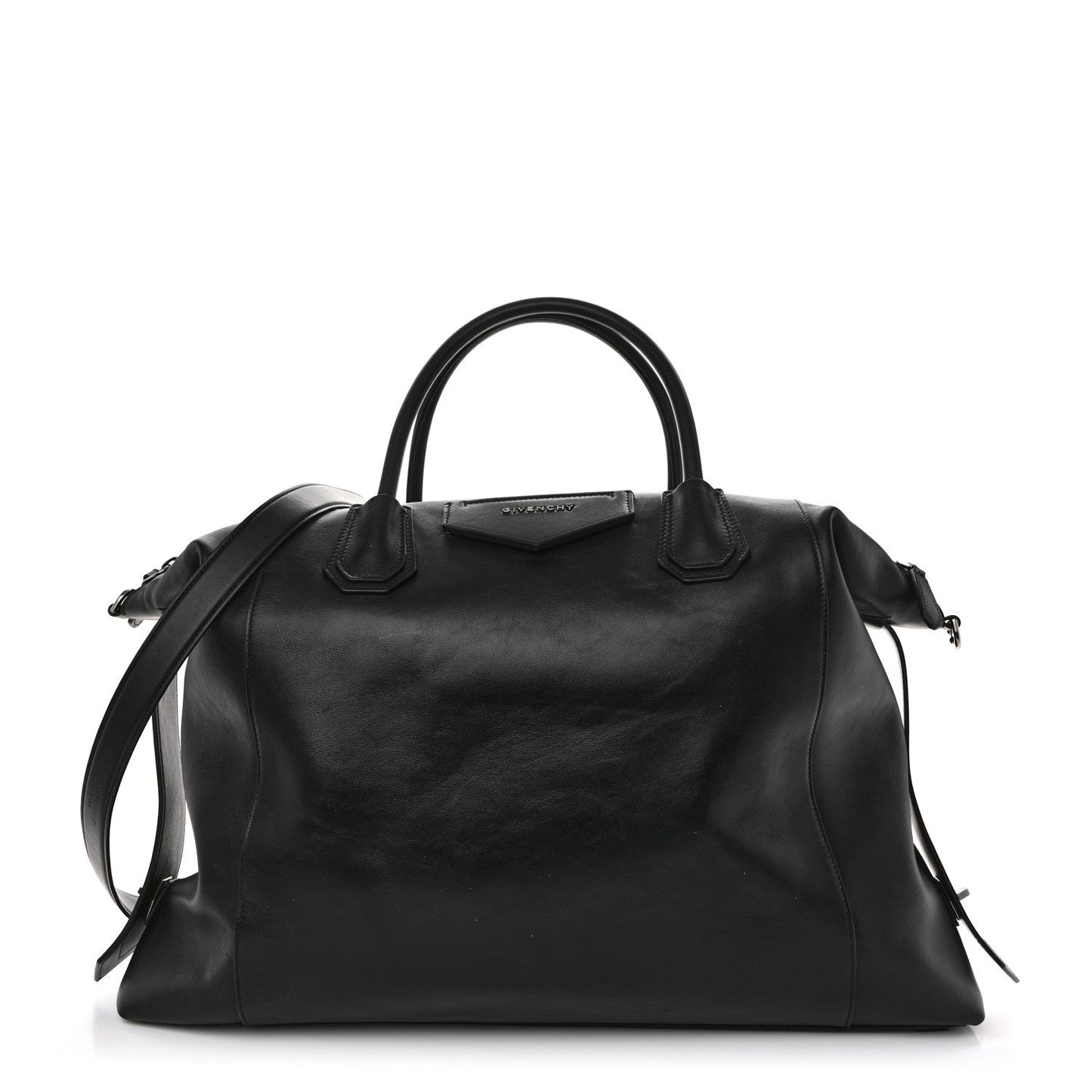 Smooth Calfskin Large Soft Antigona Black