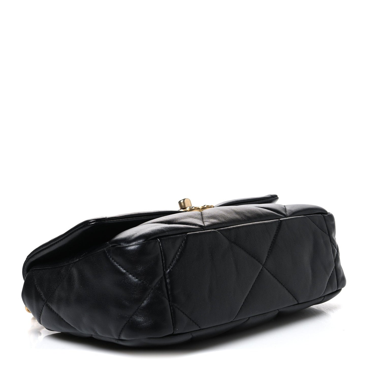 Lambskin Quilted Medium Chanel 19 Flap Black