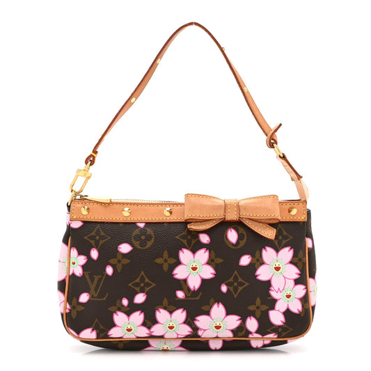 Monogram Cherry Blossom Pochette Accessories Brown