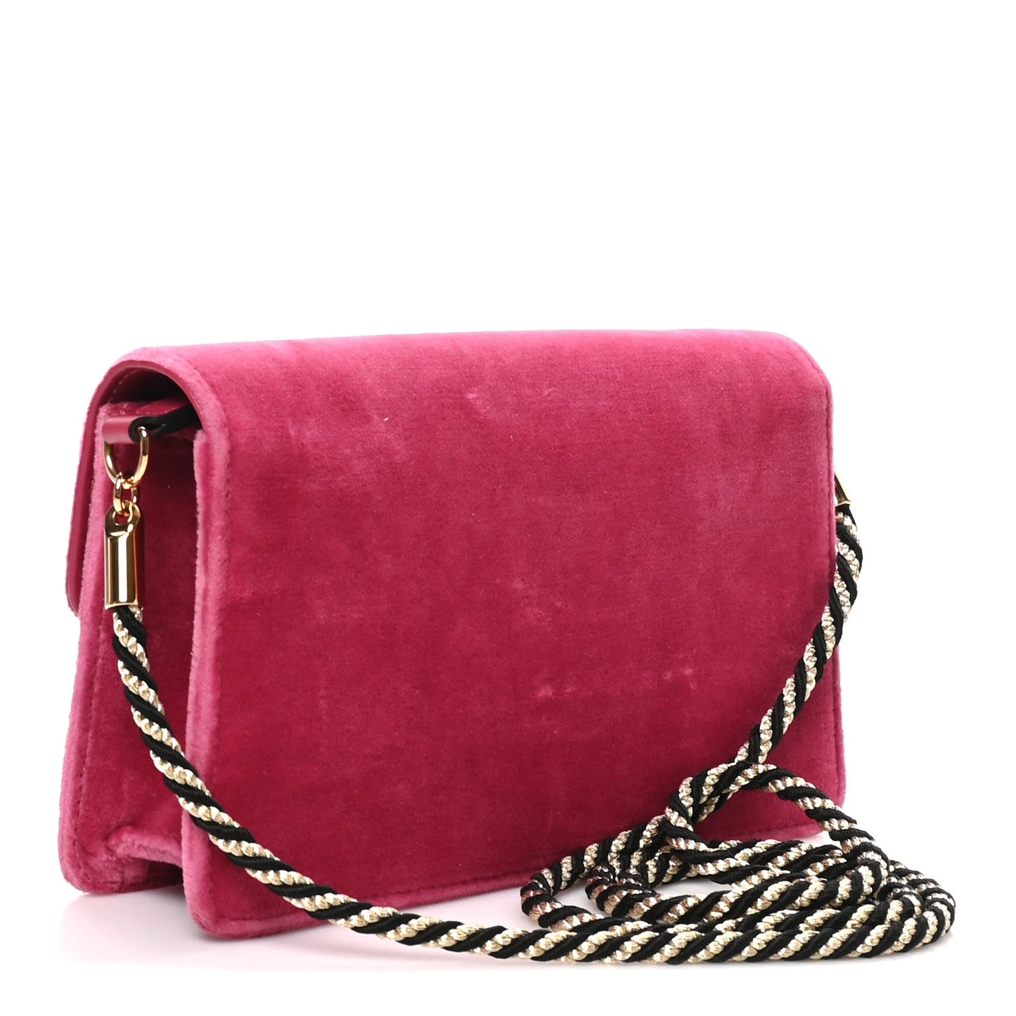 Velvet Crystal Square G Shoulder Bag Light Raspberry Rose