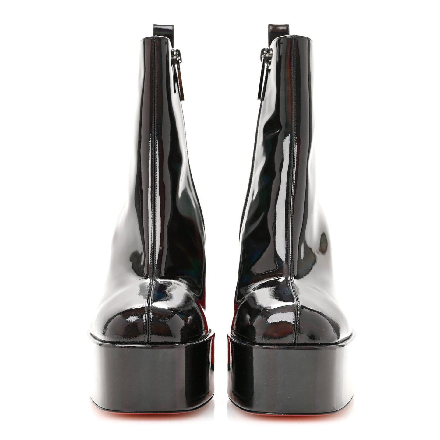 Patent Iridescent Mens Stage Angels 120 Boots 43 Black