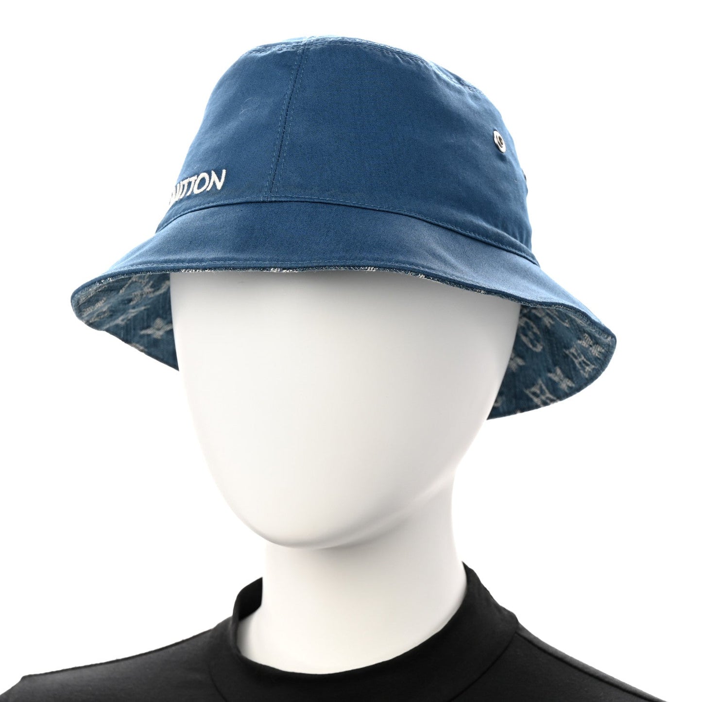 Monogram Denim Transformable Bob Bucket Hat 58 Blue