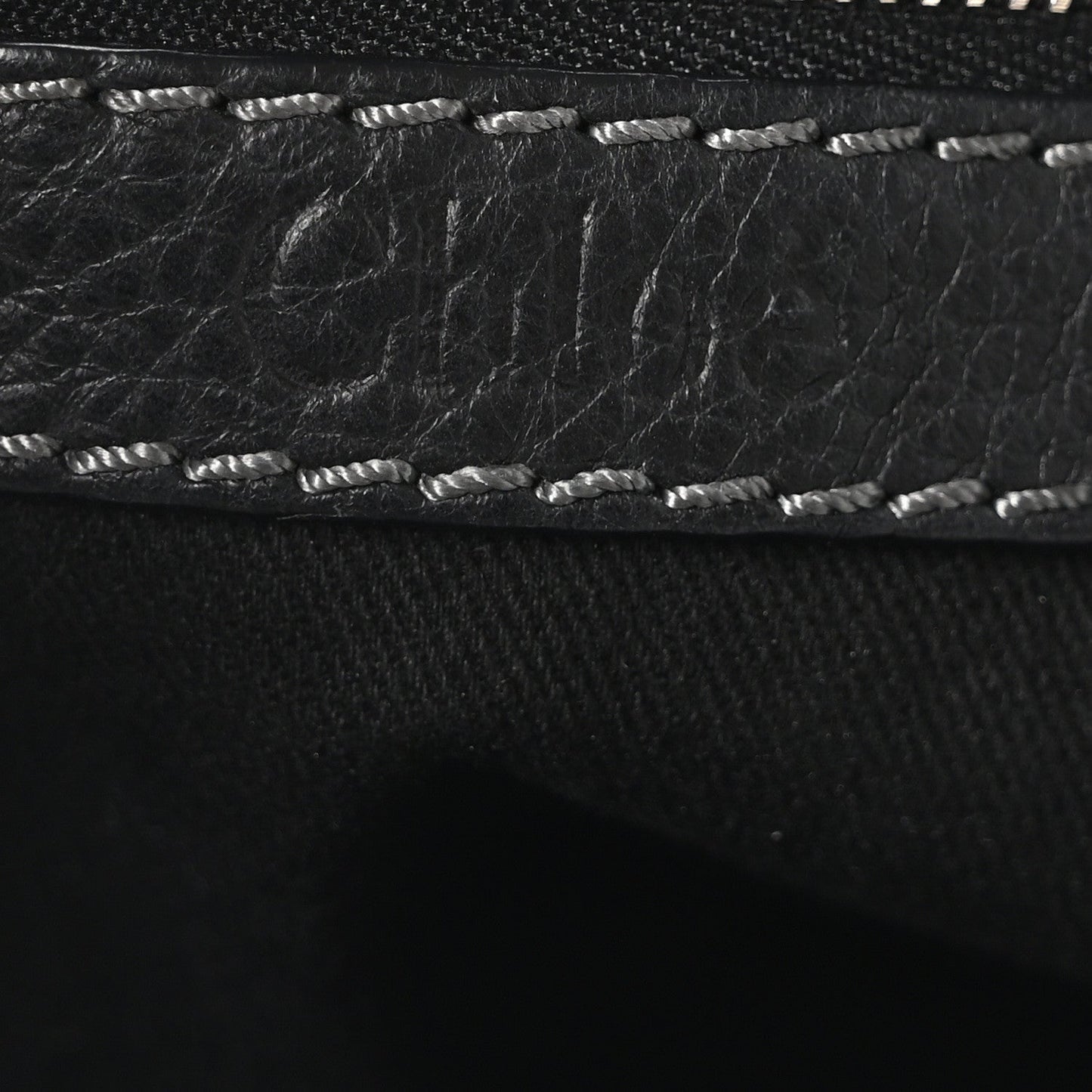 Calfskin Small Paddington Satchel Black