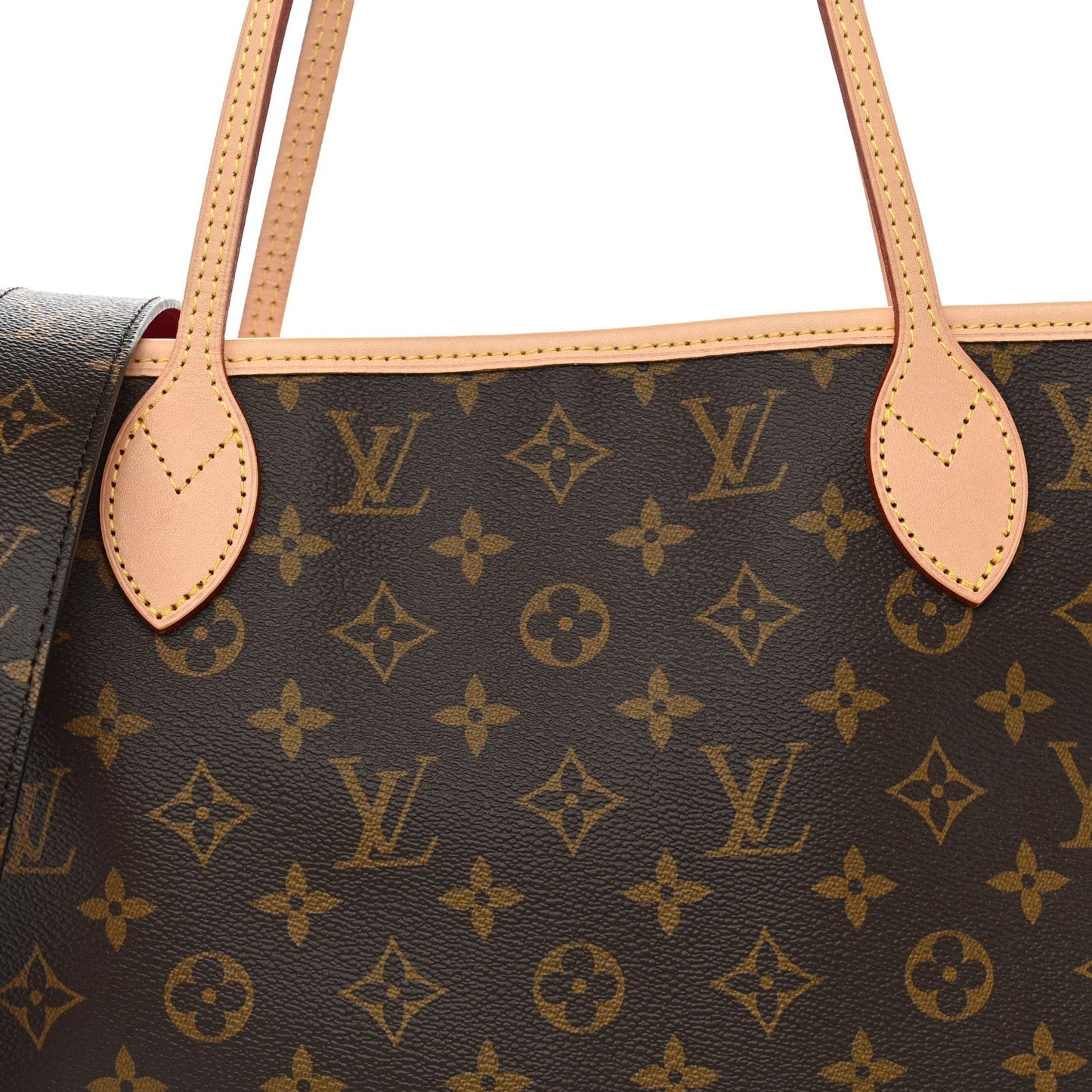 Monogram Inside Out Neverfull Bandouliere MM Rose Pondichery
