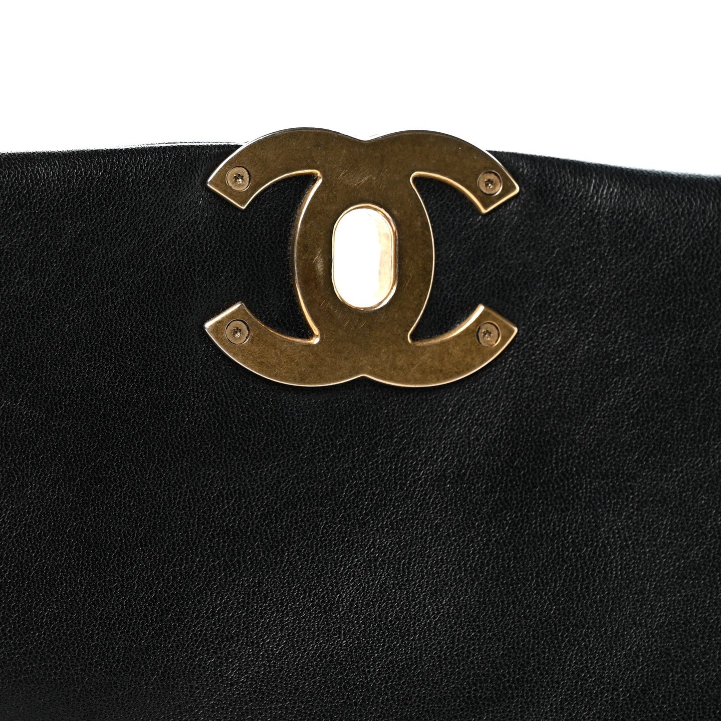 Lambskin Quilted Medium Chanel 19 Flap Black