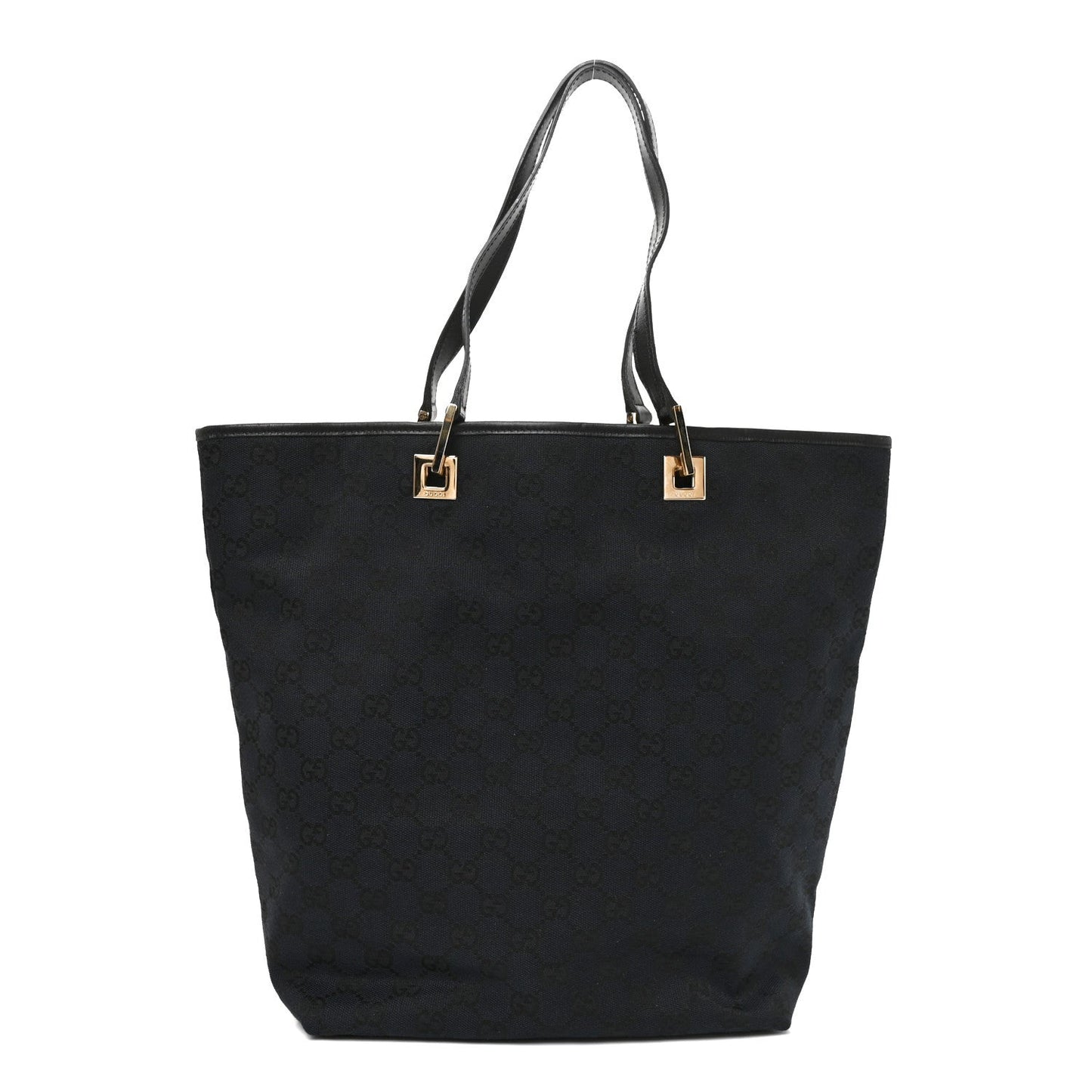 Monogram Large Bucket Tote Black
