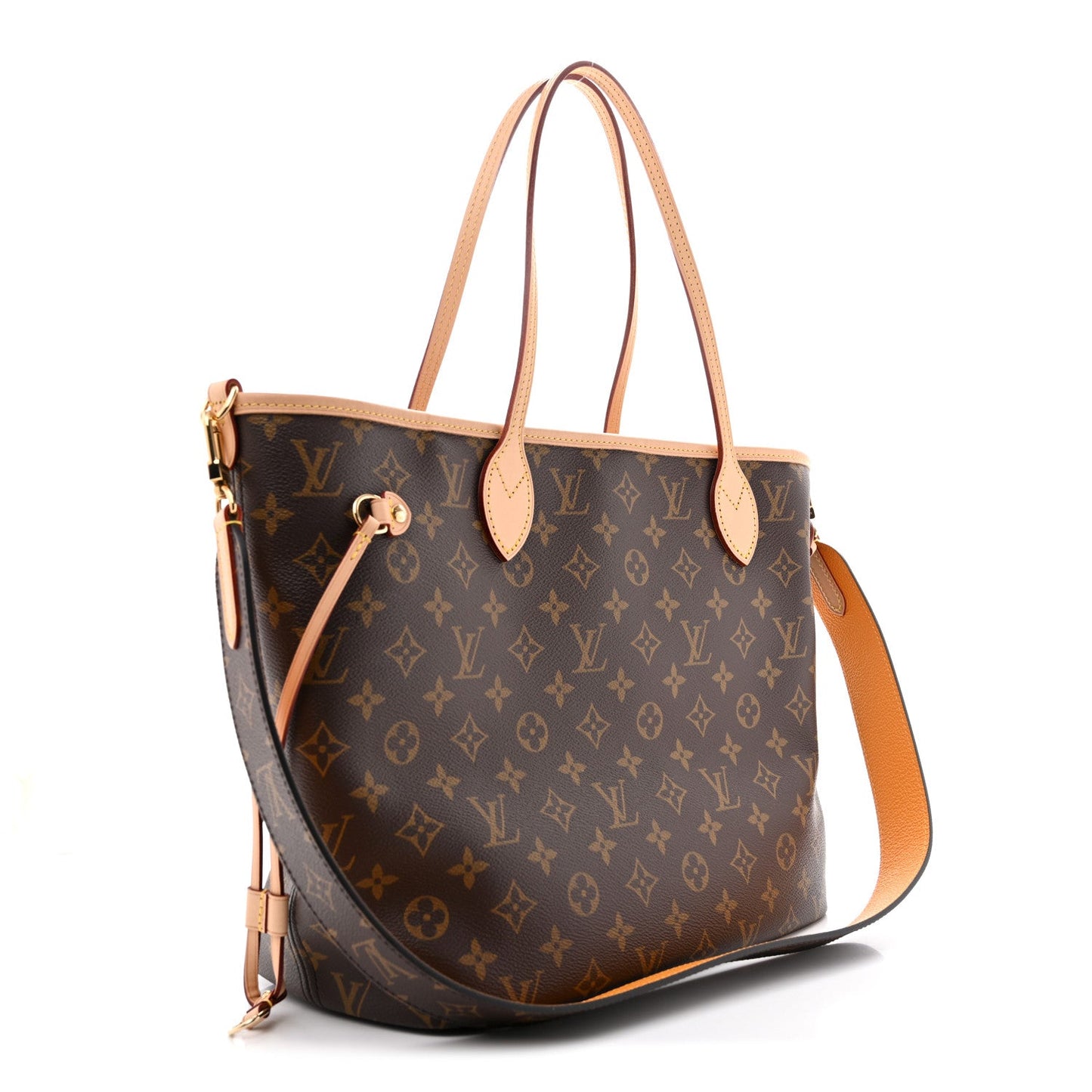 Monogram Inside Out Neverfull Bandouliere MM Jaune Safran