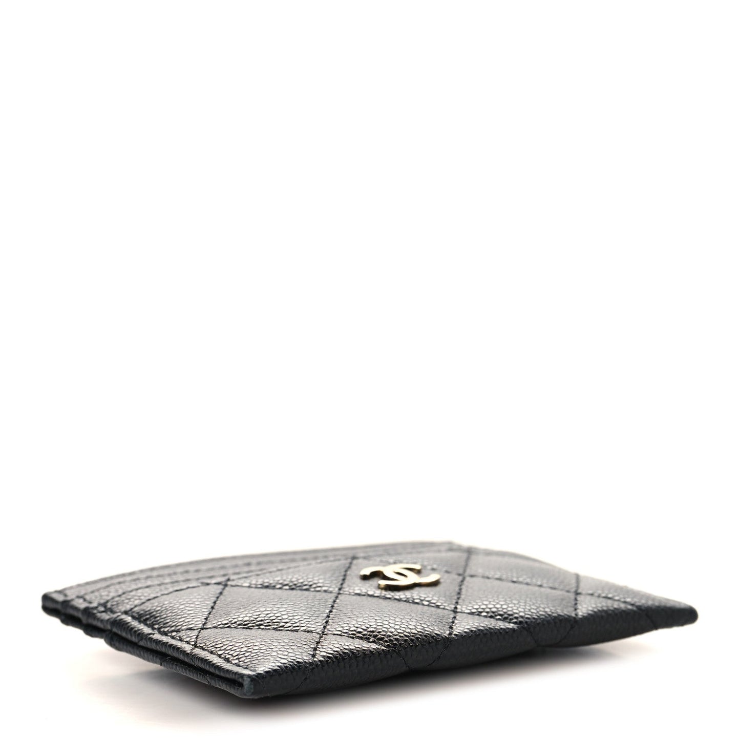 Caviar Quilted Multi Card Holder Black